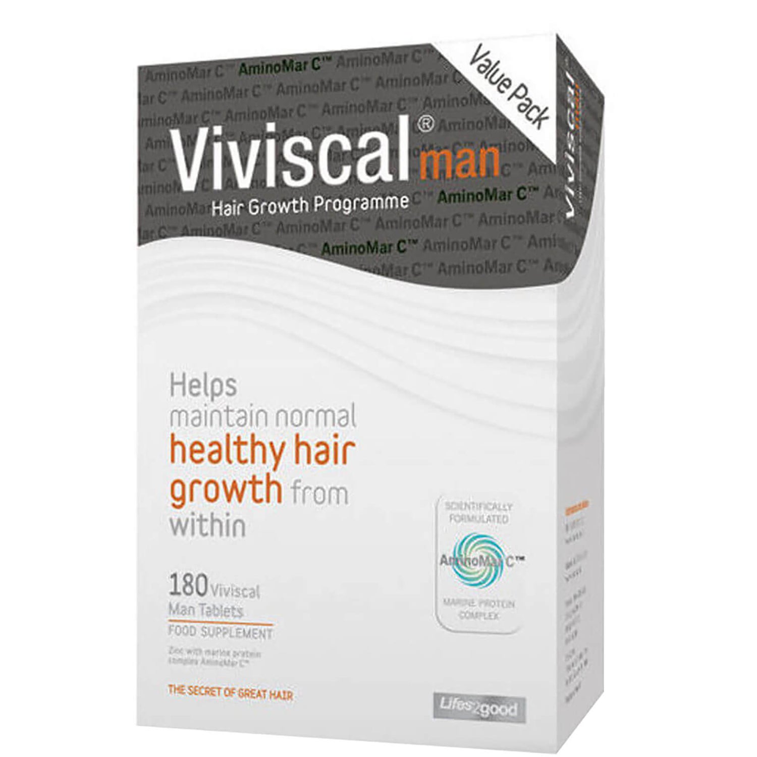 Viviscal Man 3 Month Supply (180 Tabs, Worth $198)