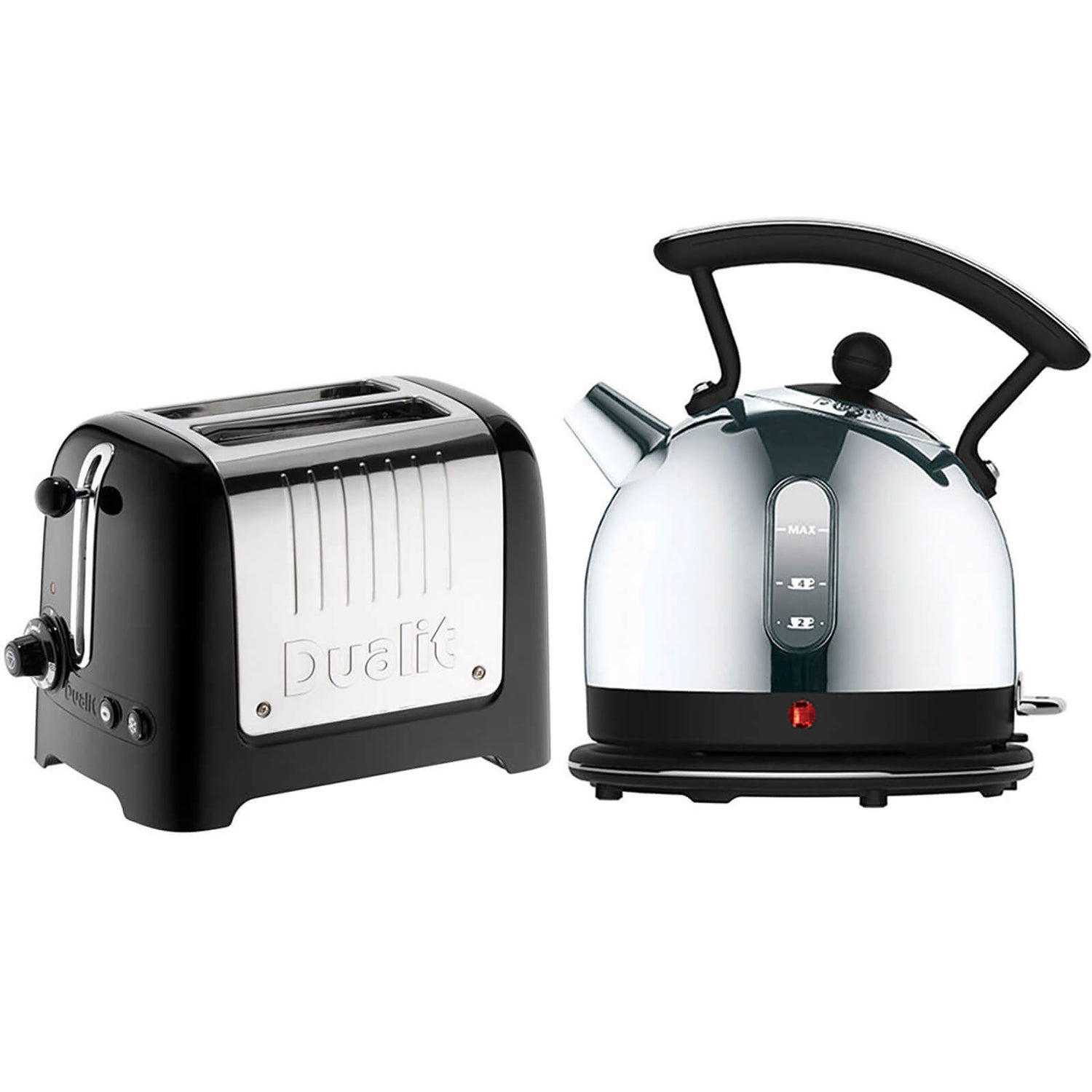 Dualit Dome Kettle and Slot Toaster Bundle Black IWOOT UK