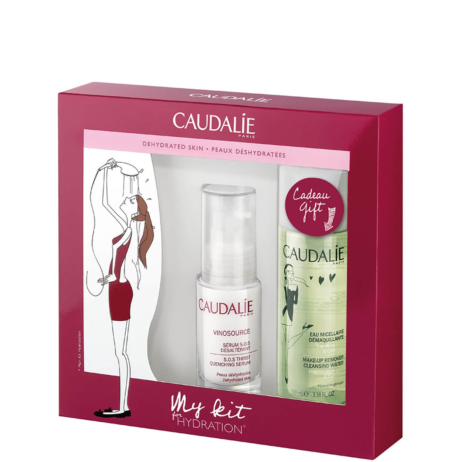 Set de sérums hidratantes Caudalie Vinosource SOS Thirst Quenching