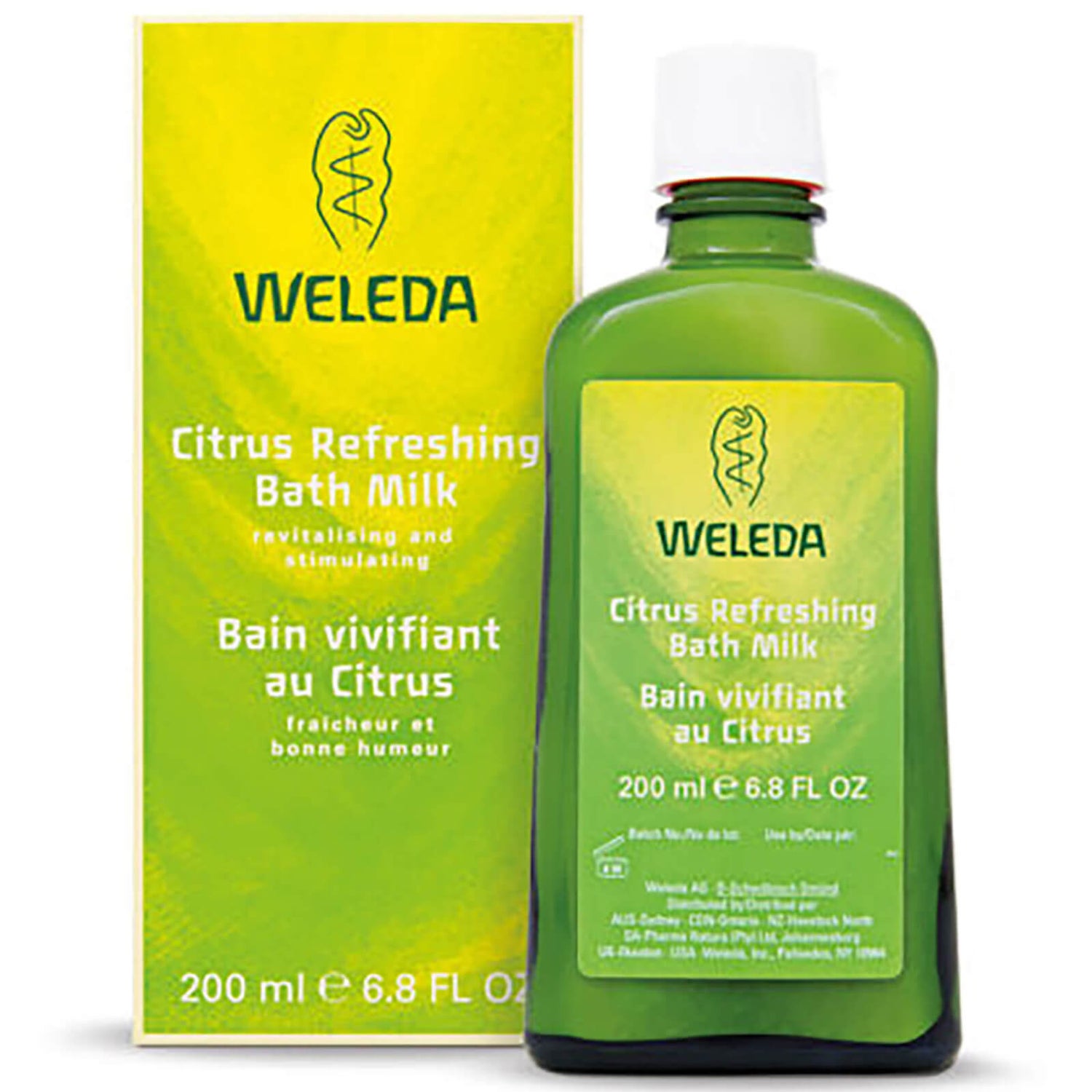 Освежающее молочко для ванны с экстрактом цитрусовых Weleda Citrus Refreshing Bath Milk (200 мл)