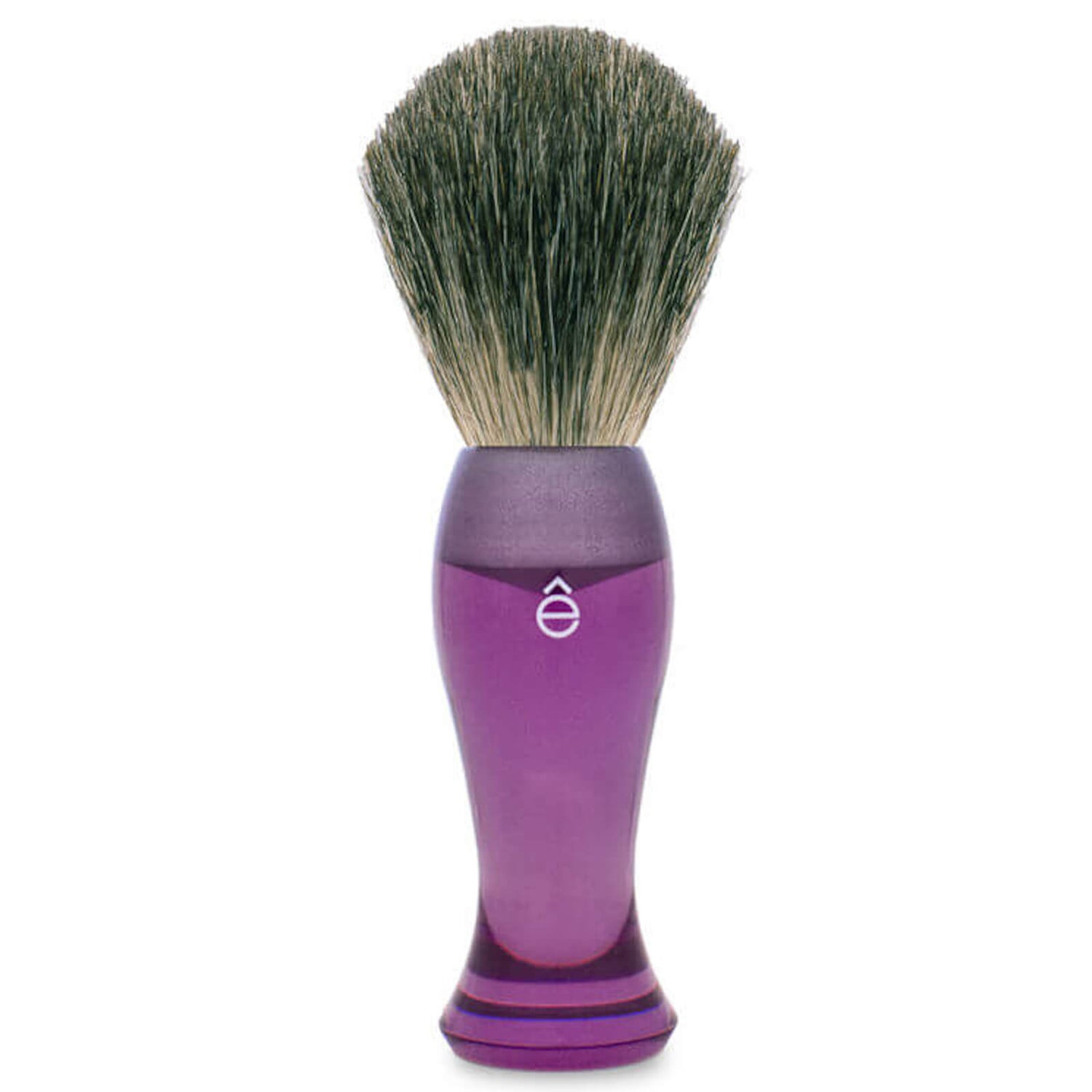 Бритвенная кисть из барсучьего волоса, фиолетовый цвет eShave Finest Badger Hair Shaving Brush Long Handle - Purple