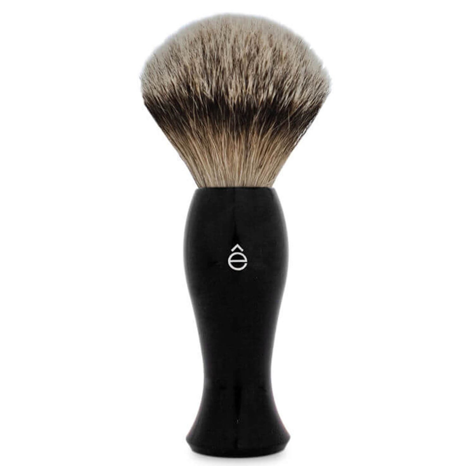 e-Shave Silvertip Badger Hair Barbering Brush Long Håndtak - Black