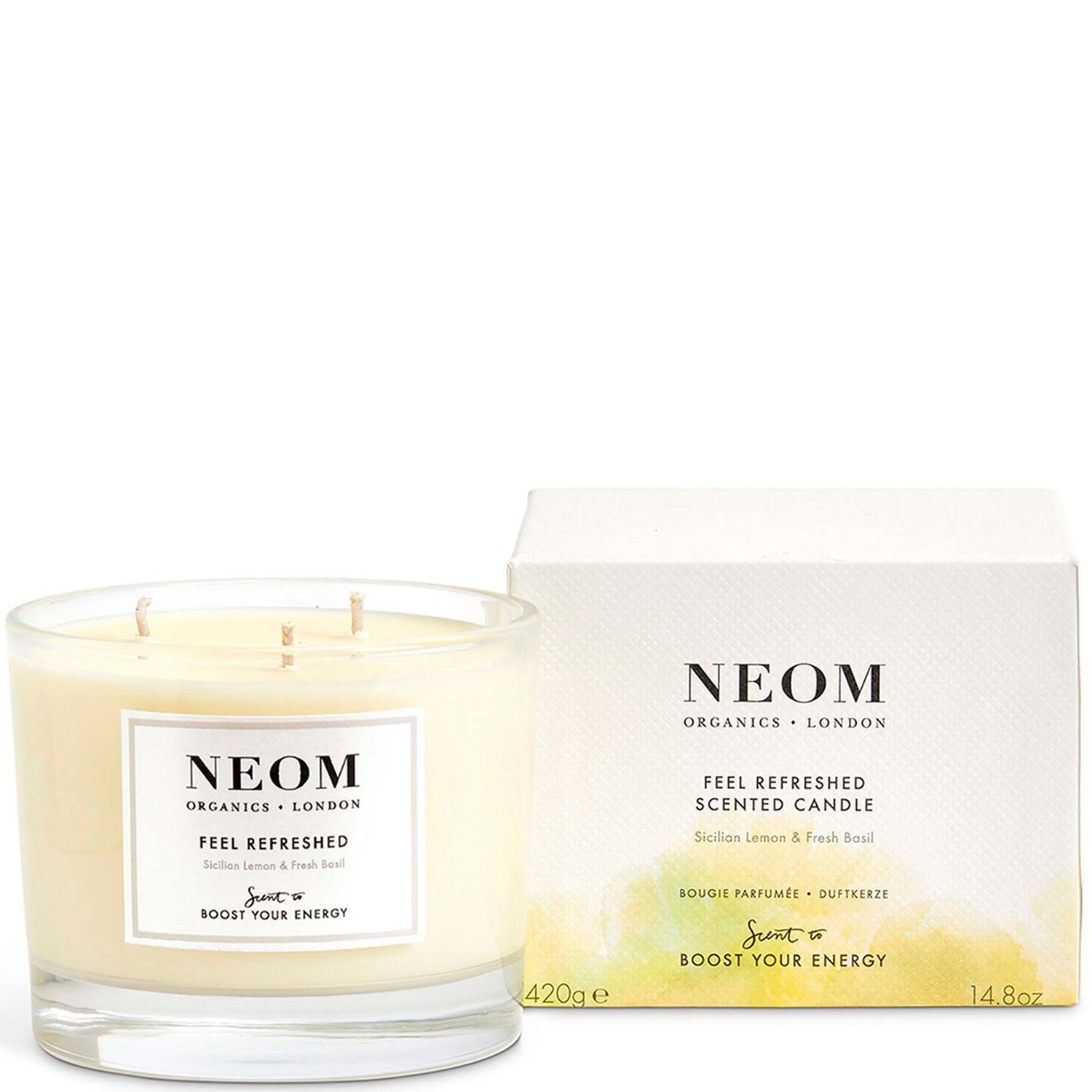 Vela Aromática Feel Refreshed da NEOM (com 3 pavios)