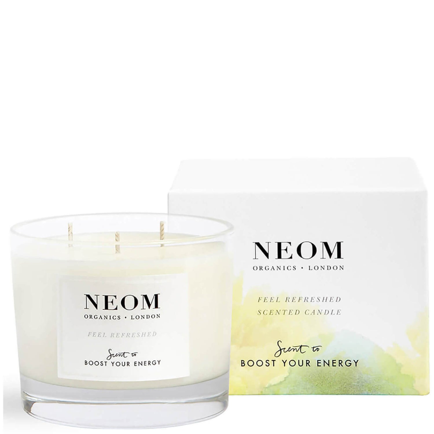 NEOM Feel Refreshed tuoksuva 3 Wick kynttilä