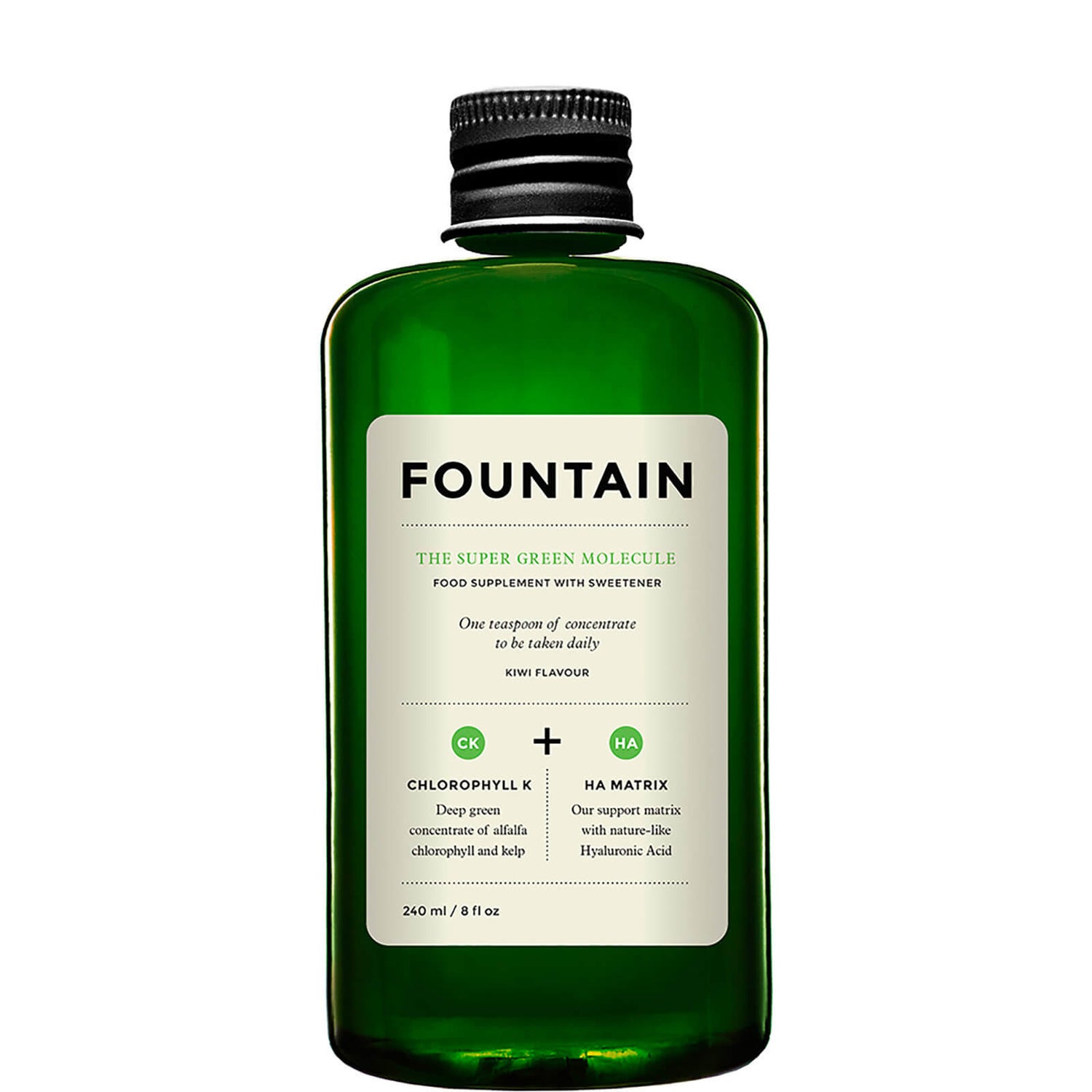 Fountain The Super Green Molecule (240ml) complément alimentaire de beauté