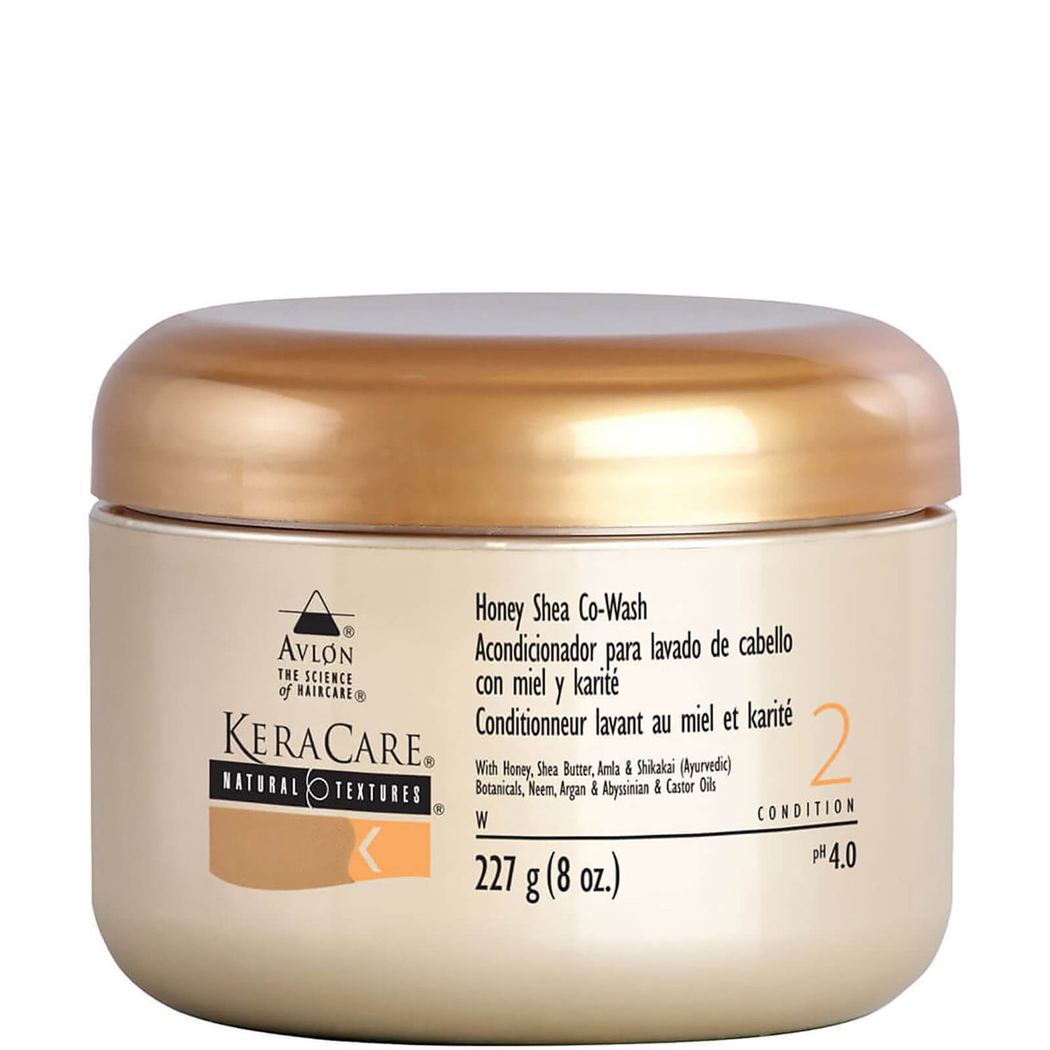 KeraCare Natural Textures Conditionneur Lavant au Miel et Karité (227g)