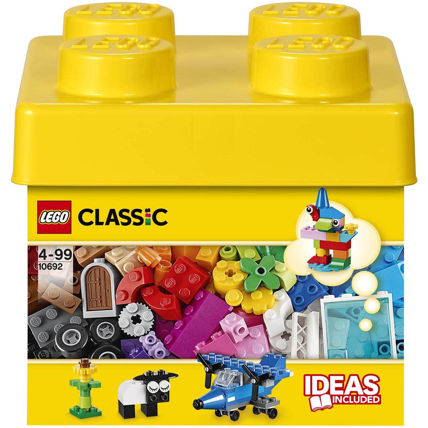 LEGO 10692 Classic Creatieve Stenen Kleurrijke Bouwset, Kinderspeelgoed voor Kinderen vanaf 4+ Jaar met Opbergbox