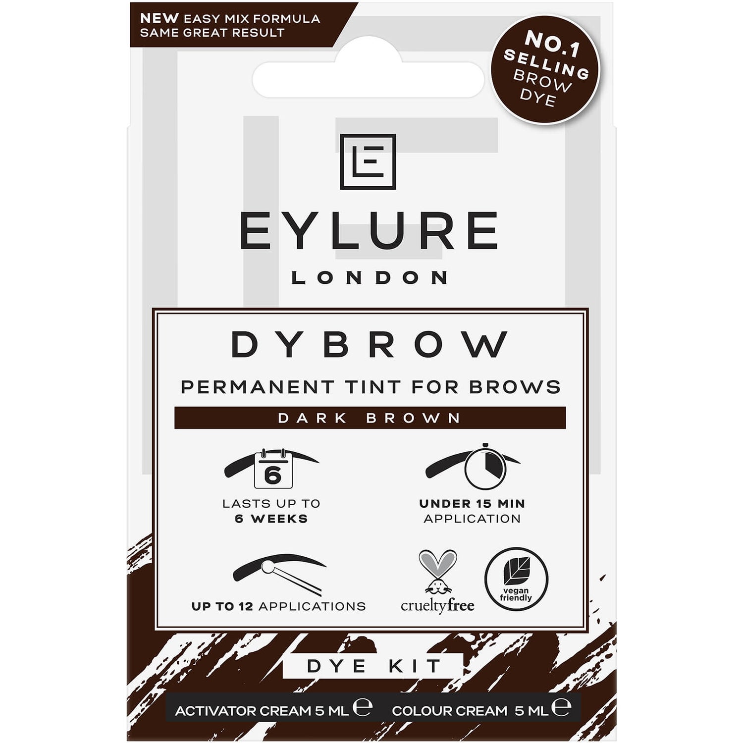 Eylure Pro-Brow Dybrow -kestoväri kulmakarvoille, Dark Brown
