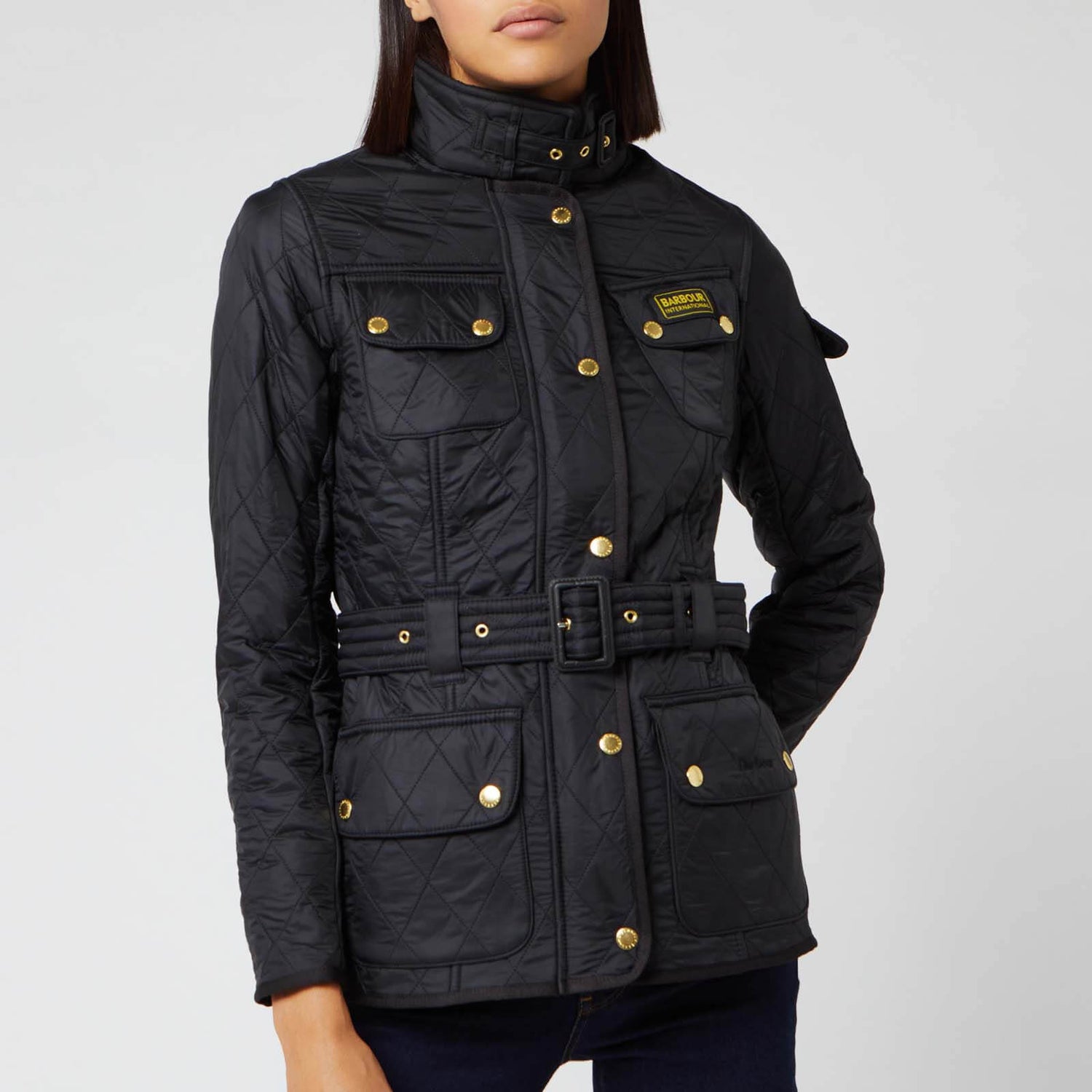 Barbour International Women's Polarquilt Jacket - Black - UK 14