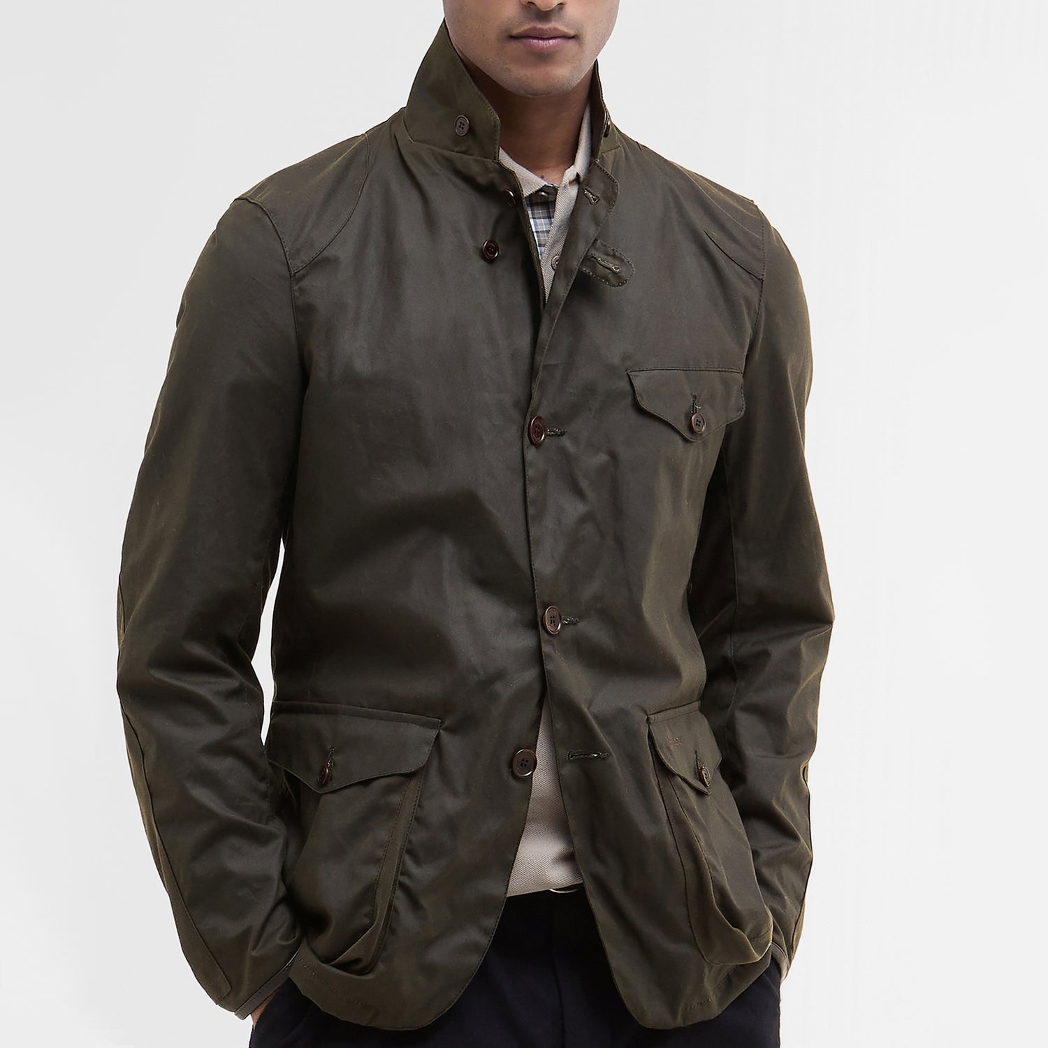 Barbour Heritage Beacon Waxed Cotton Sports Jacket