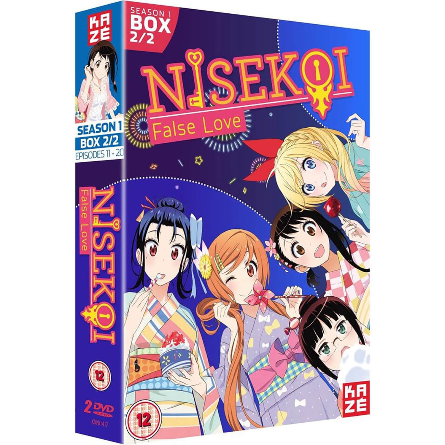 Nisekoi: False Love Season 1 Part 2 (Episodes 11-20) DVD - Zavvi UK