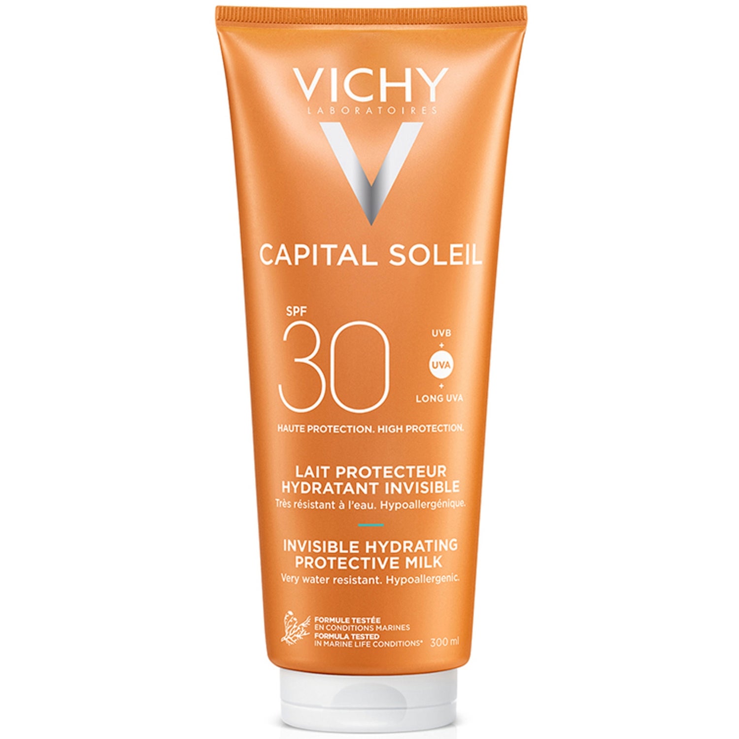 Leite de Rosto e Corpo Vichy Ideal Soleil com FPS 30 300 ml
