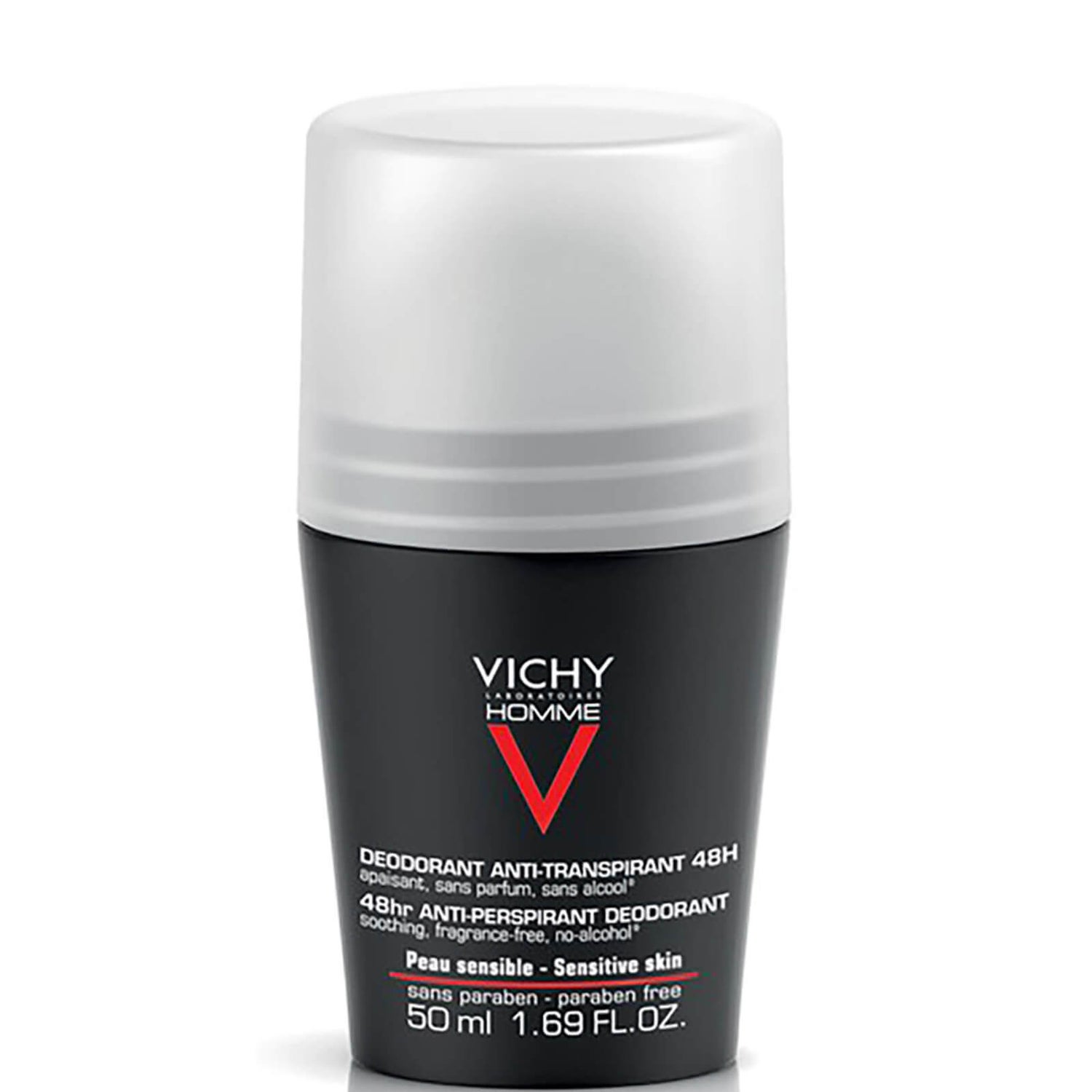 Desodorante roll-on para pieles sensibles de Vichy Homme, 50 ml