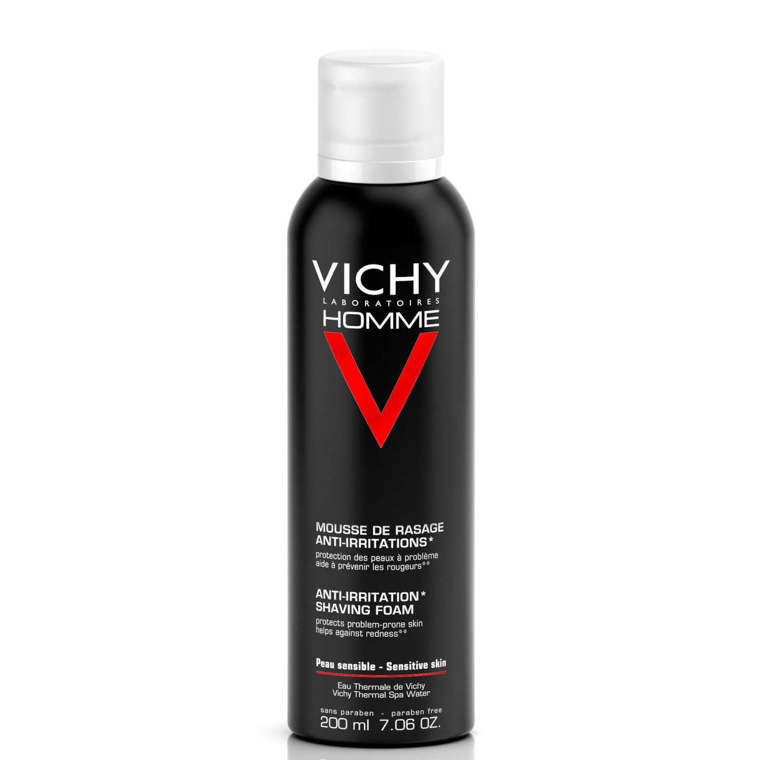 Espuma de Barbear para Pele Sensível da Vichy Homme 200 ml