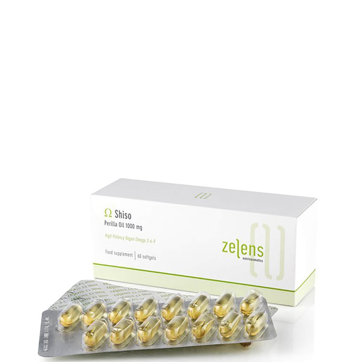 Suplemento Alimenticio Zelens Omega Shiso High Potency Vegan Omega 3-6-9 (60 cápsulas)