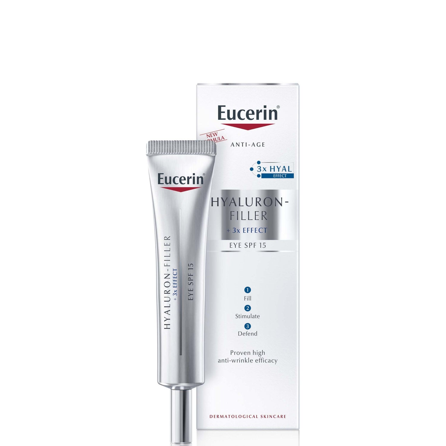 Eucerin® crème yeux acide hyaluronique anti-âge SPF 15 + protection UVA (15ml)