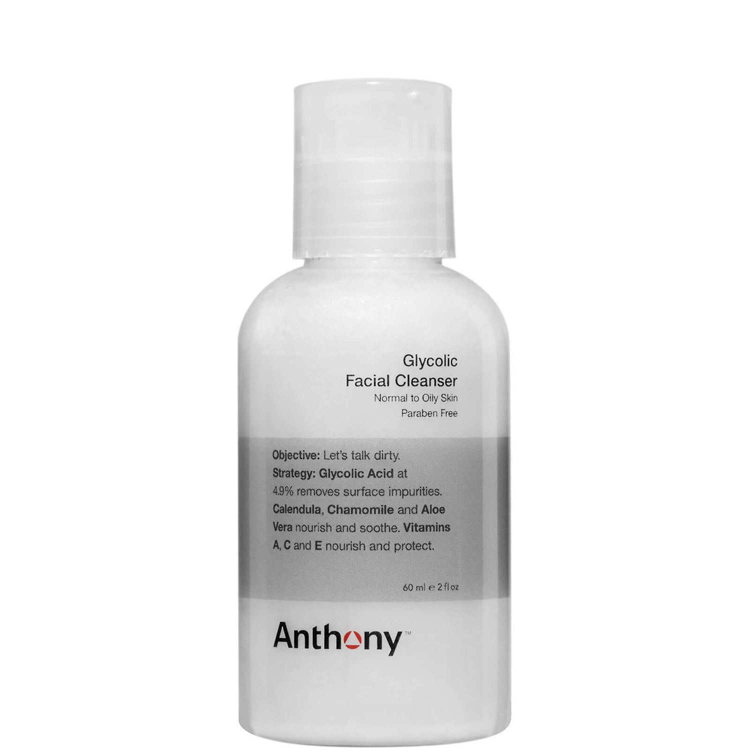 Limpiador facial con ácido glicólico de Anthony 60 ml