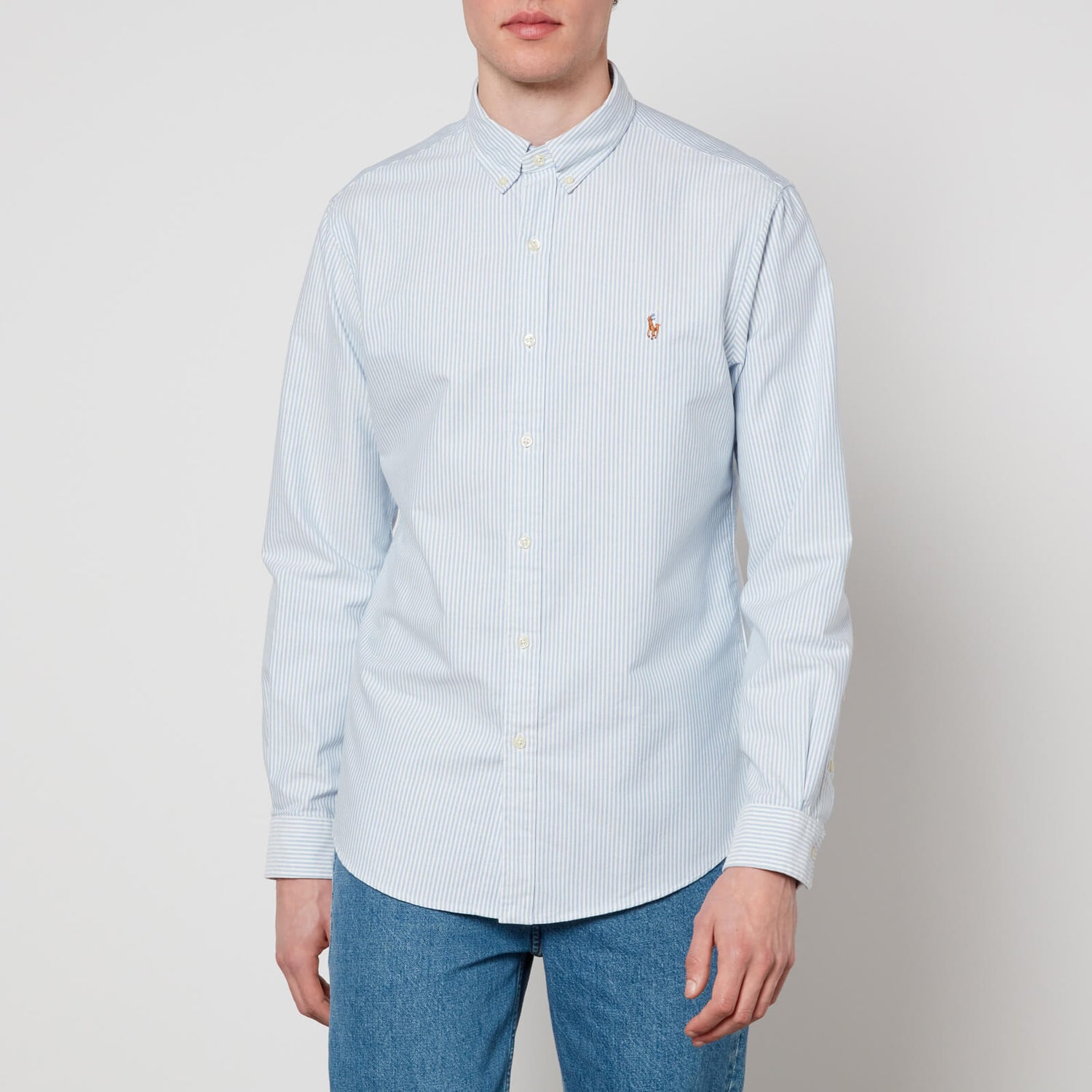 Polo Ralph Lauren Slim-Fit Oxfordhemd mit Streifen - Bsr Blue/White - XXL