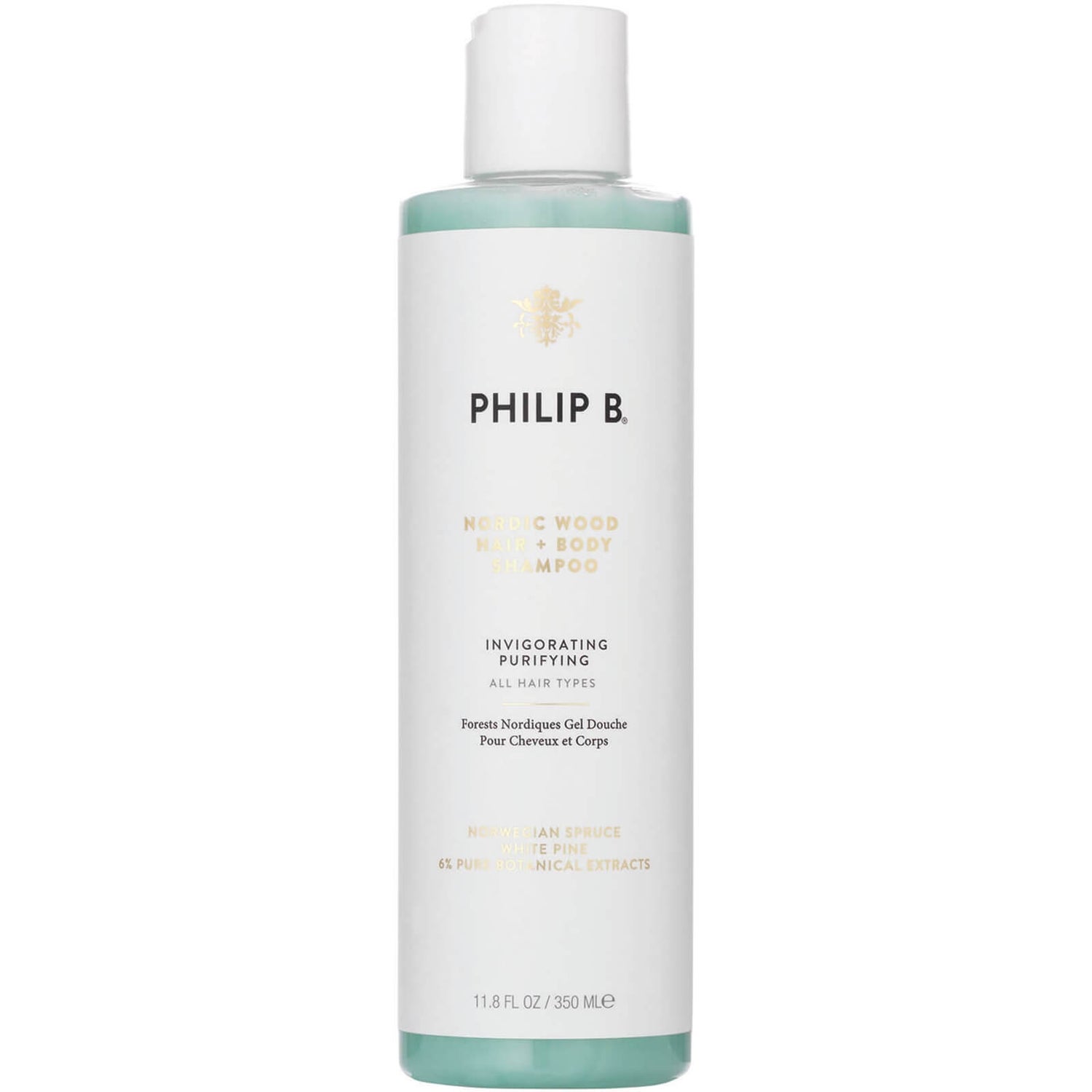 Philip B Nordic Wood Hair and Body Shampoo (350ml) (Worth $48.00)