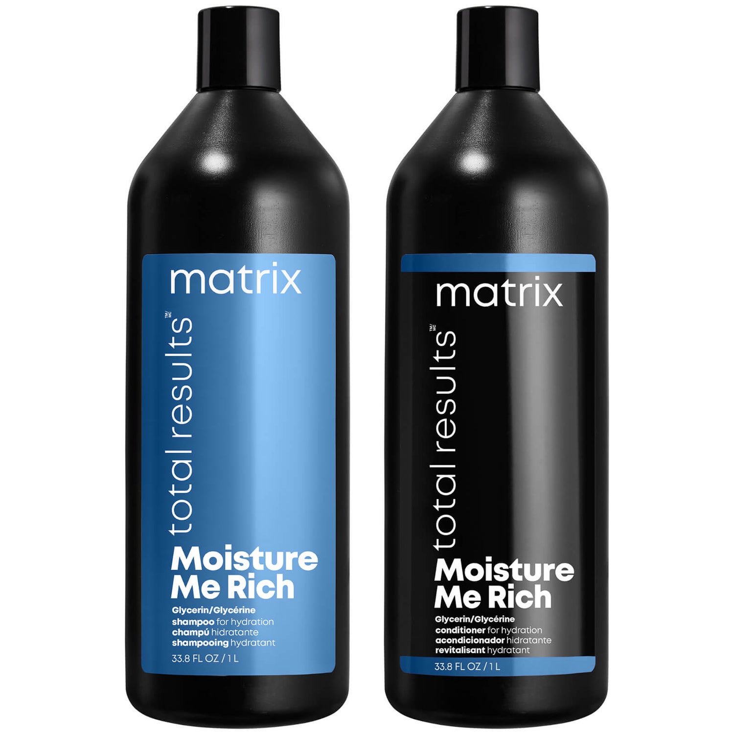 Matrix Total Results Moisture Me Rich Shampoo and Conditioner (1000ml)