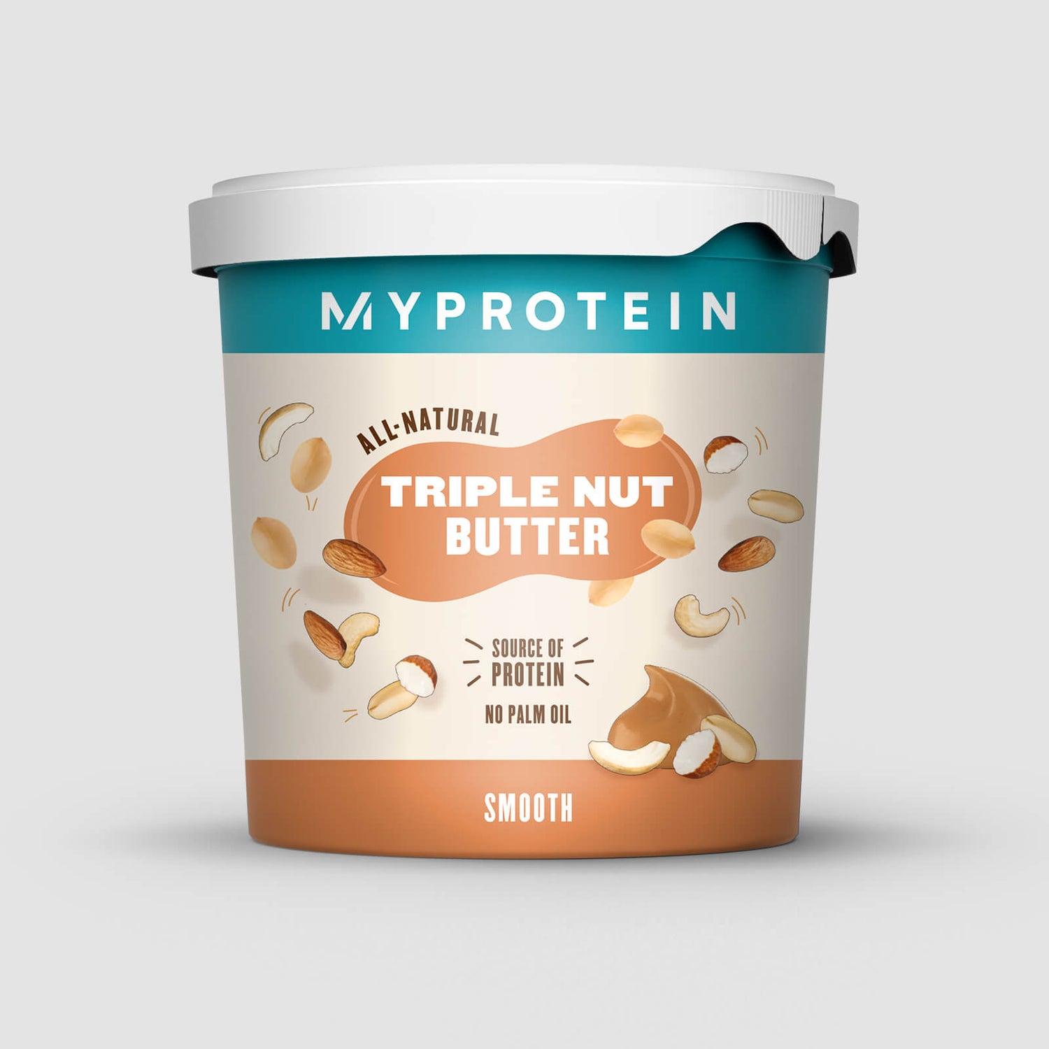 Myprotein Nut Butter, Triple Nut, Smooth - 1kg