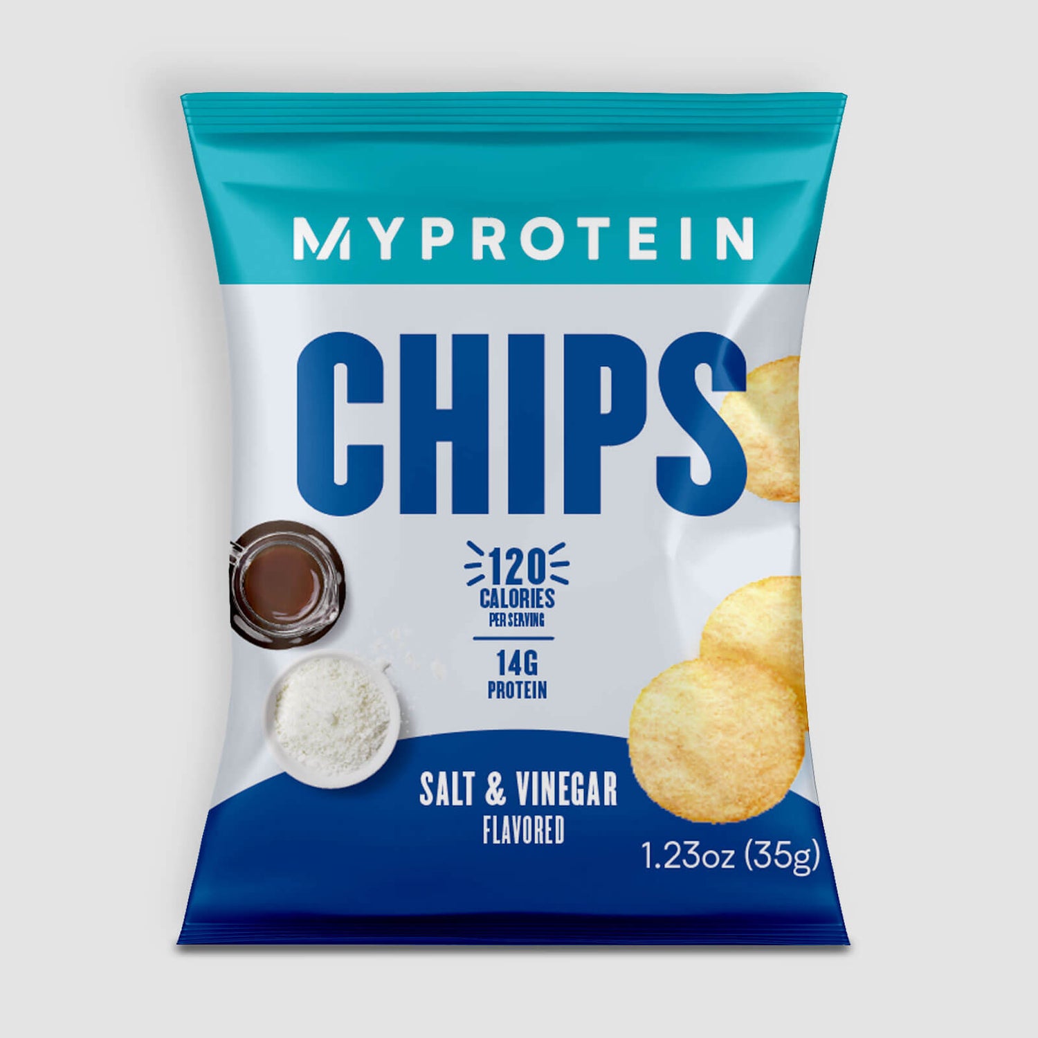 Myprotein Protein Crisps, 25g (USA) - 1servings - Salt & Vinegar