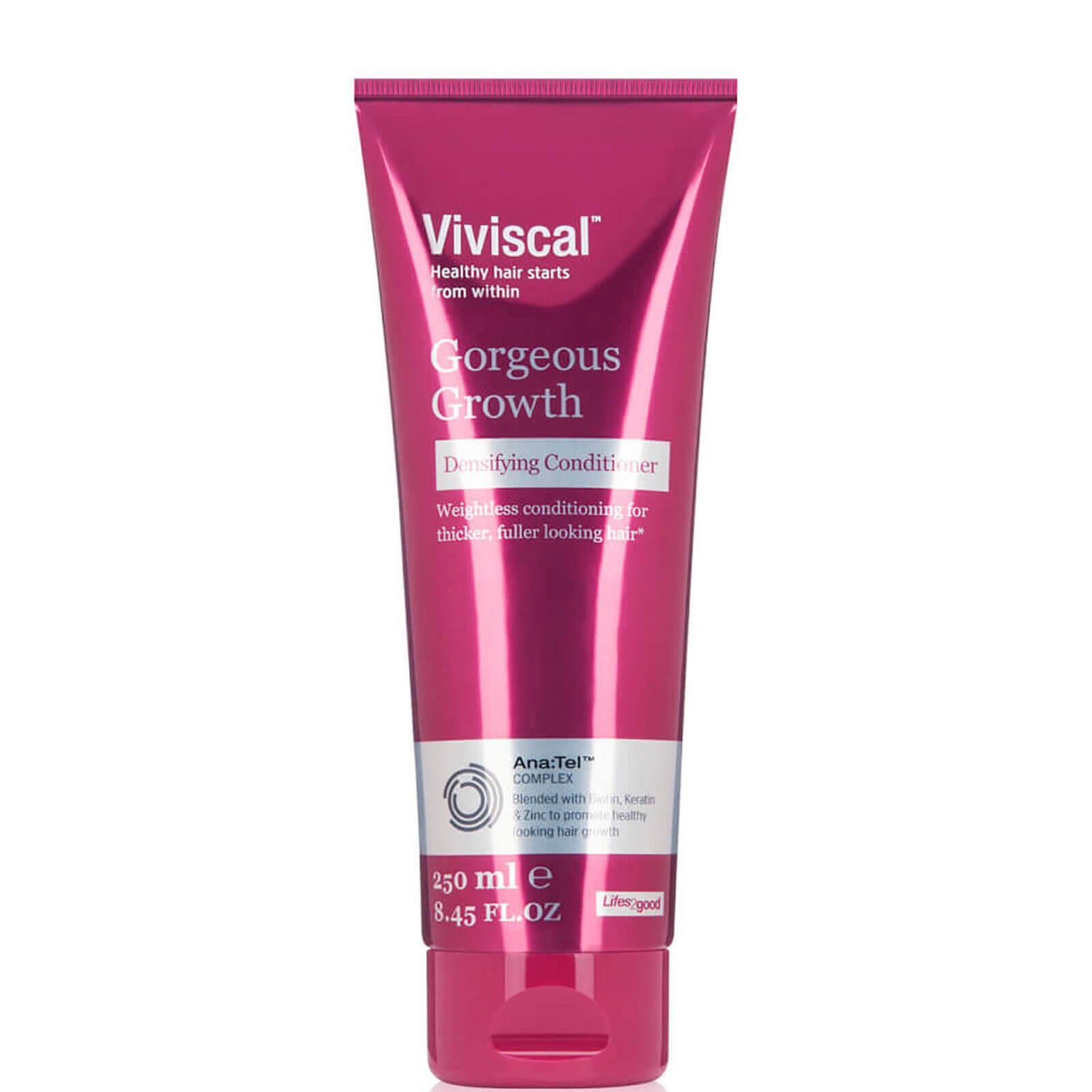 Viviscal Gorgeous Densifying Proprietary Complex Conditioner for Fuller/Thicker Hair with Keratin, Biotin and Zinc 250ml