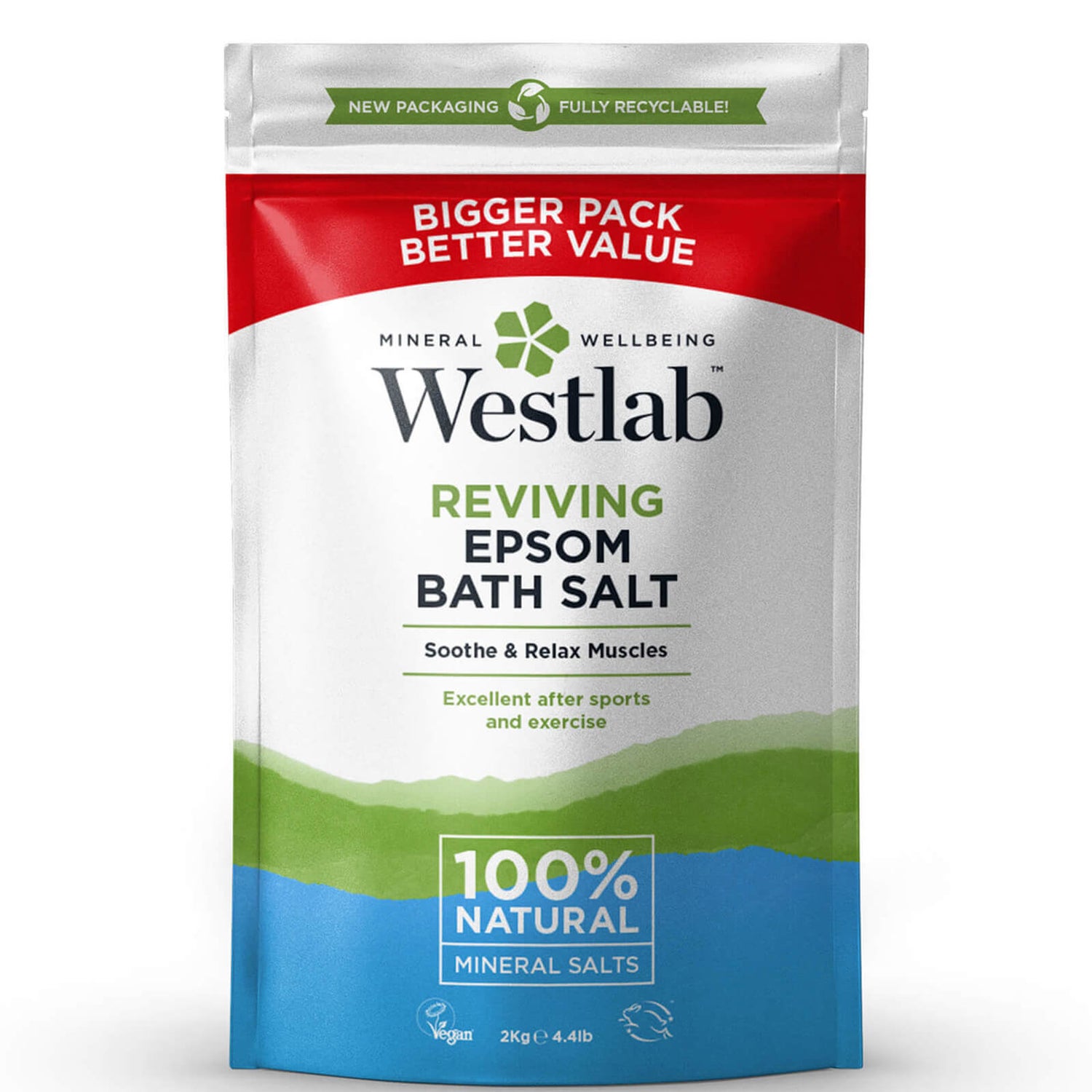 Westlab Epsom Salt 2kg (Worth $13.2)