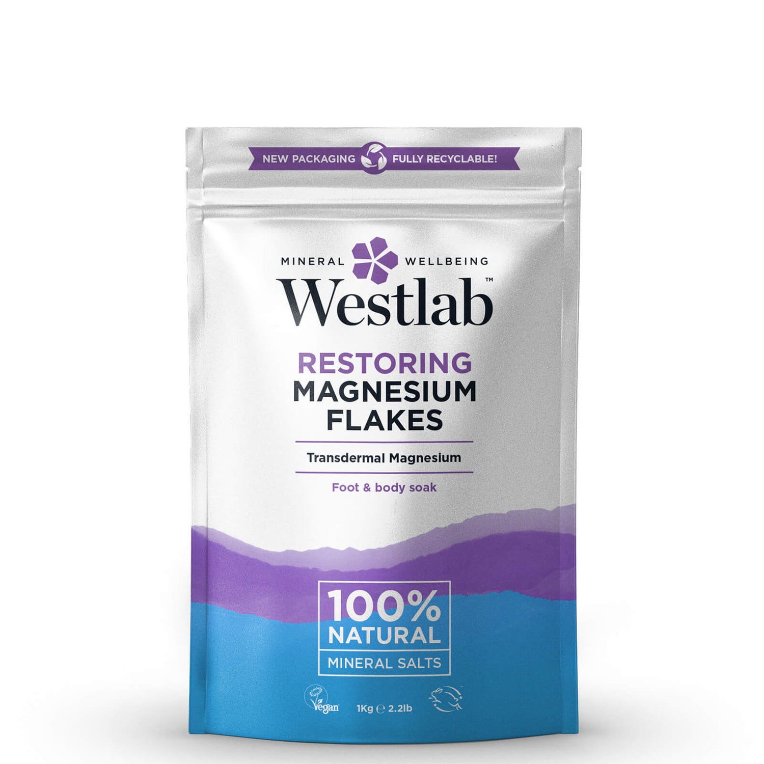 Westlab Magnesium Flakes -kylpyhiutaleet