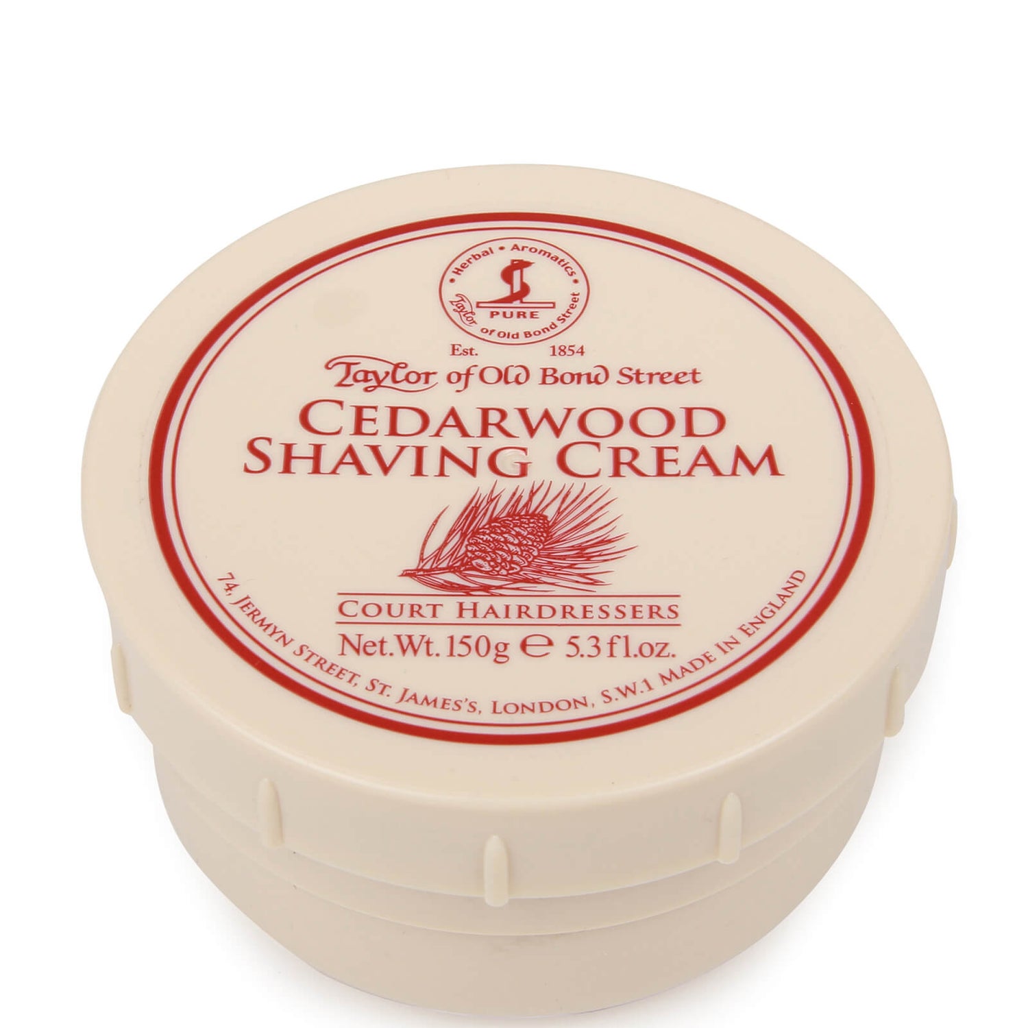 Taylor of Old Bond Street Shaving Cream -partavaahtopurkki ‒ Cedarwood (150g)