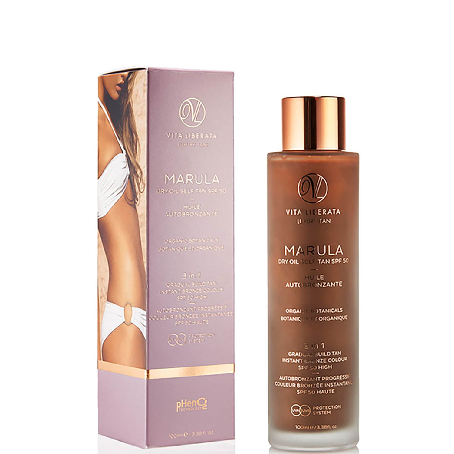 Vita Liberata のマルラセルフタンドライオイル SPF50（100ミリリットル）