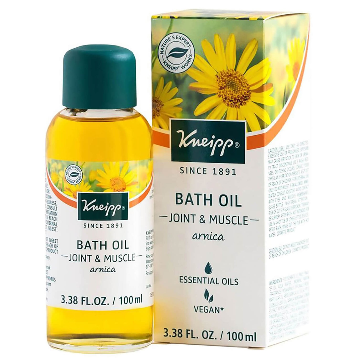 Aceite de baño para músculos y articulaciones con árnica de Kneipp (100 ml)