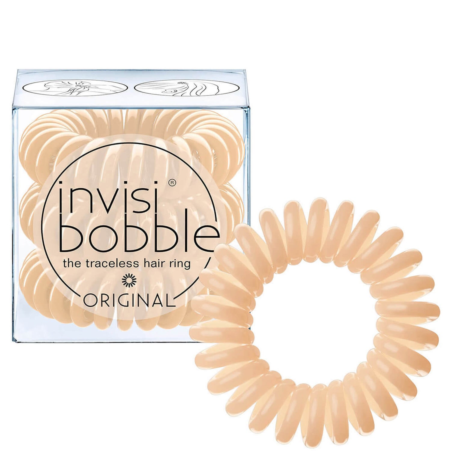 invisibobble Nano Hair Tie (3 Pack) - To Be or Nude to Be