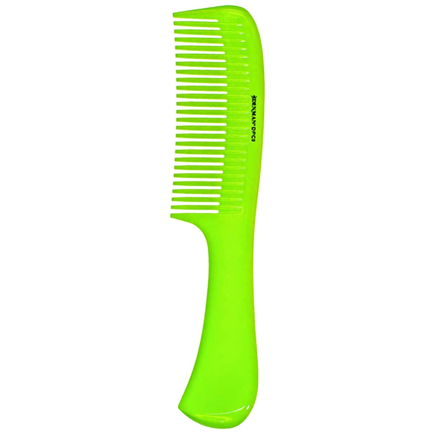 Denman Precision Rake Comb - Lime Green