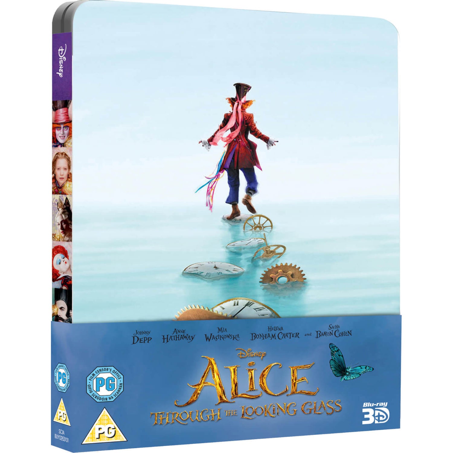 Alice Through The Looking Glass 3D (Incl. 2D) - Limited Edition Steelbook (UK Edition)