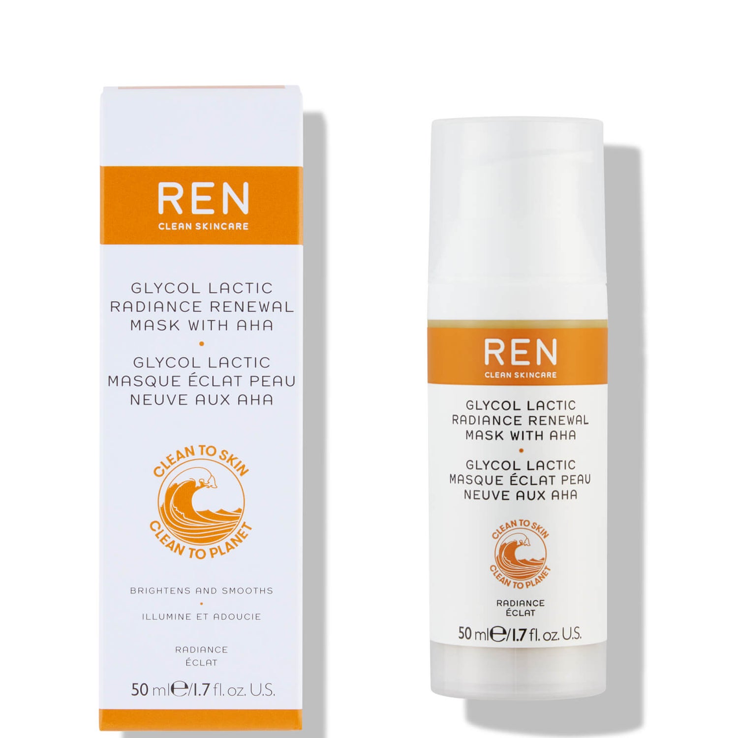 REN Clean Skincare Glycol Lactic Radiance Mask 50ml