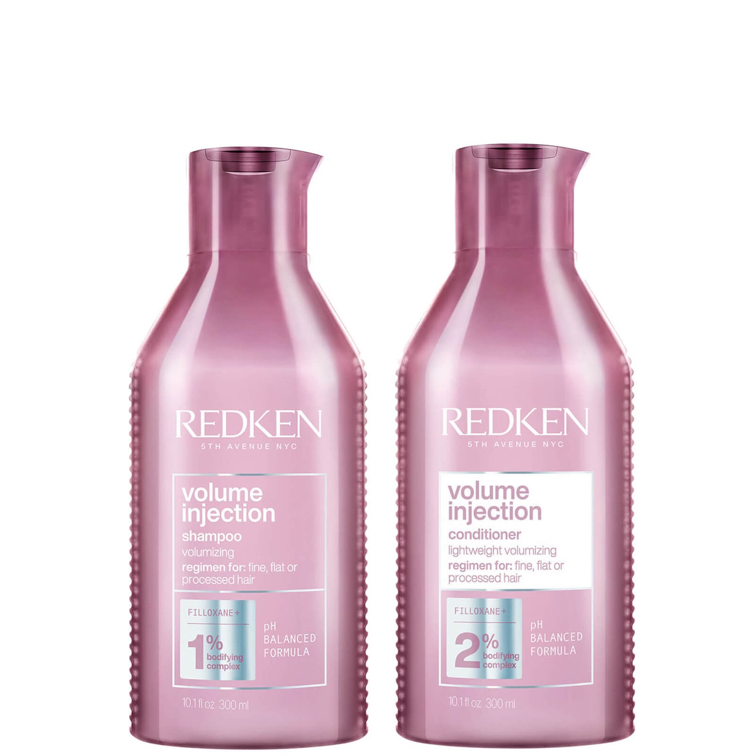 Redken Volume Injection Shampoo 300ml and Volume Injection Conditioner 250ml Duo