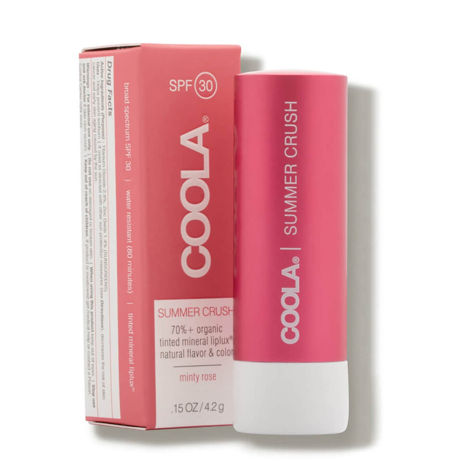 COOLA Mineral Liplux Organic Tinted Lip Balm Sunscreen SPF 30 (0.15 fl. oz.)