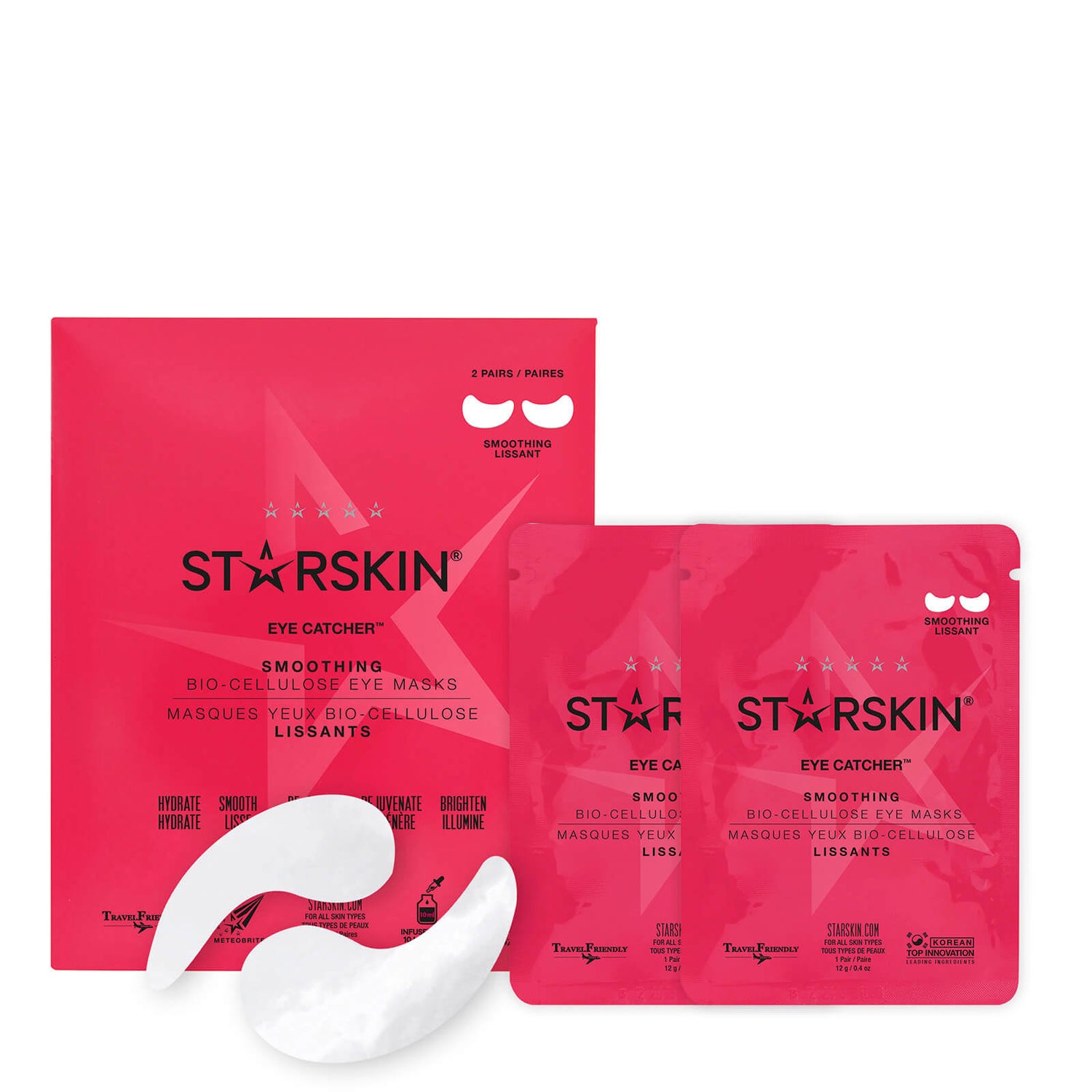 STARSKIN Eye Catcher™ Smoothing Coconut Bio-Cellulose Second Skin Eye Mask (2 Units)
