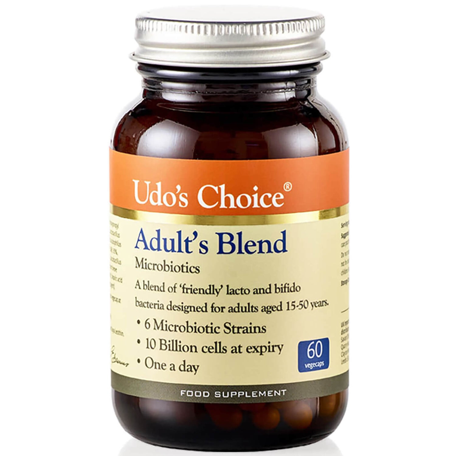 Udo's Choice Adult's Blend Microbiotics - 60 Vegecaps