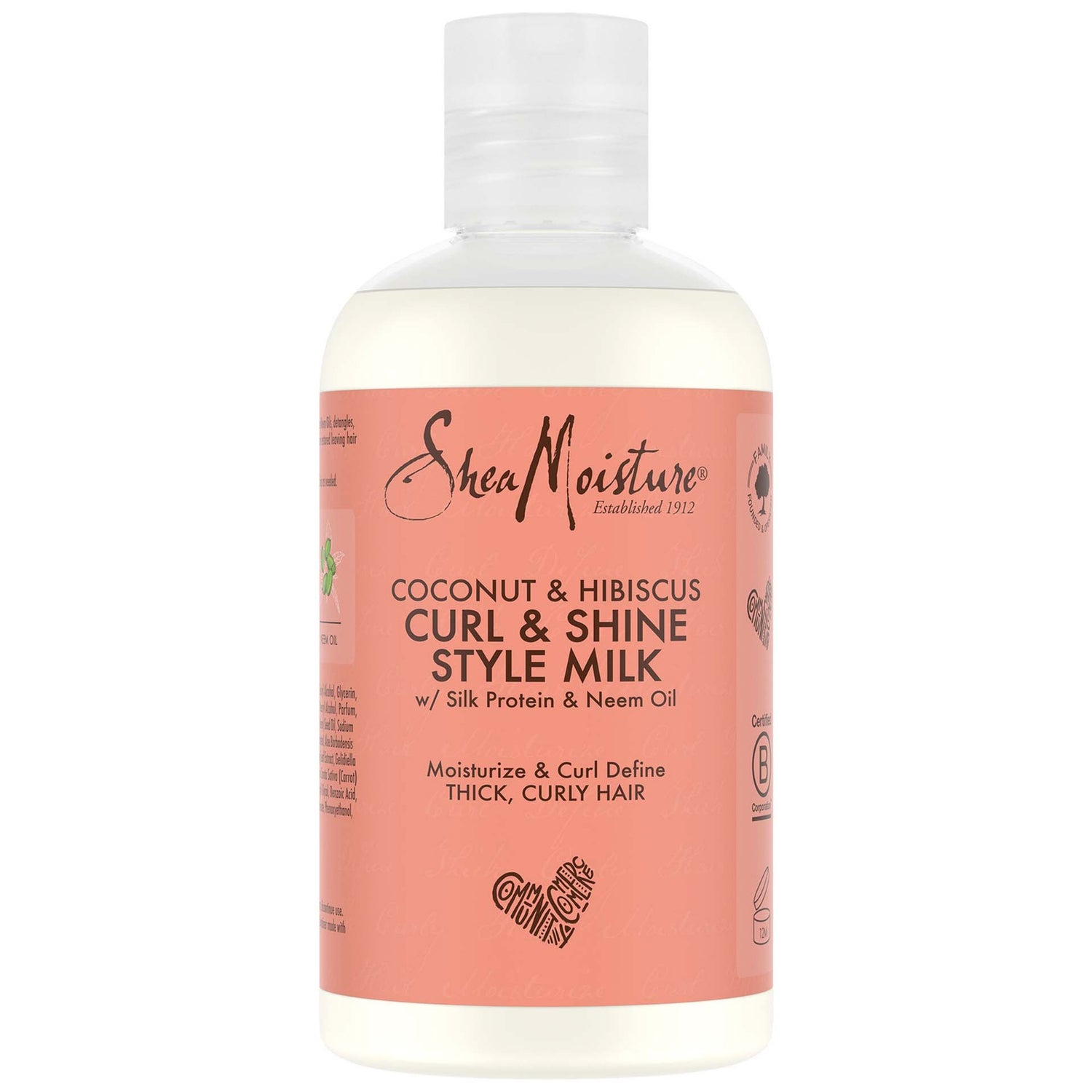 Shea Moisture Coconut & Hibiscus Curl & Style Milk 254мл
