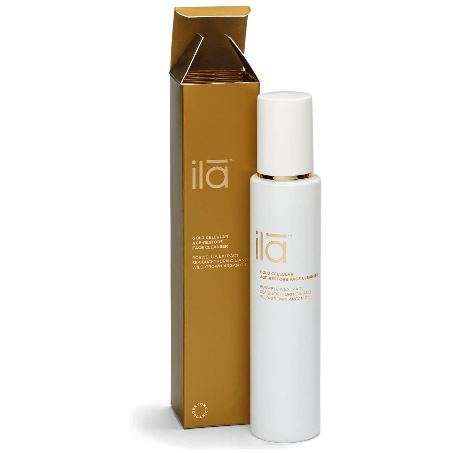 Антивозрастное очищающее средство для лица с частицами золота Ila-Spa Gold Cellular Age-Restore Face Cleanser 100 мл