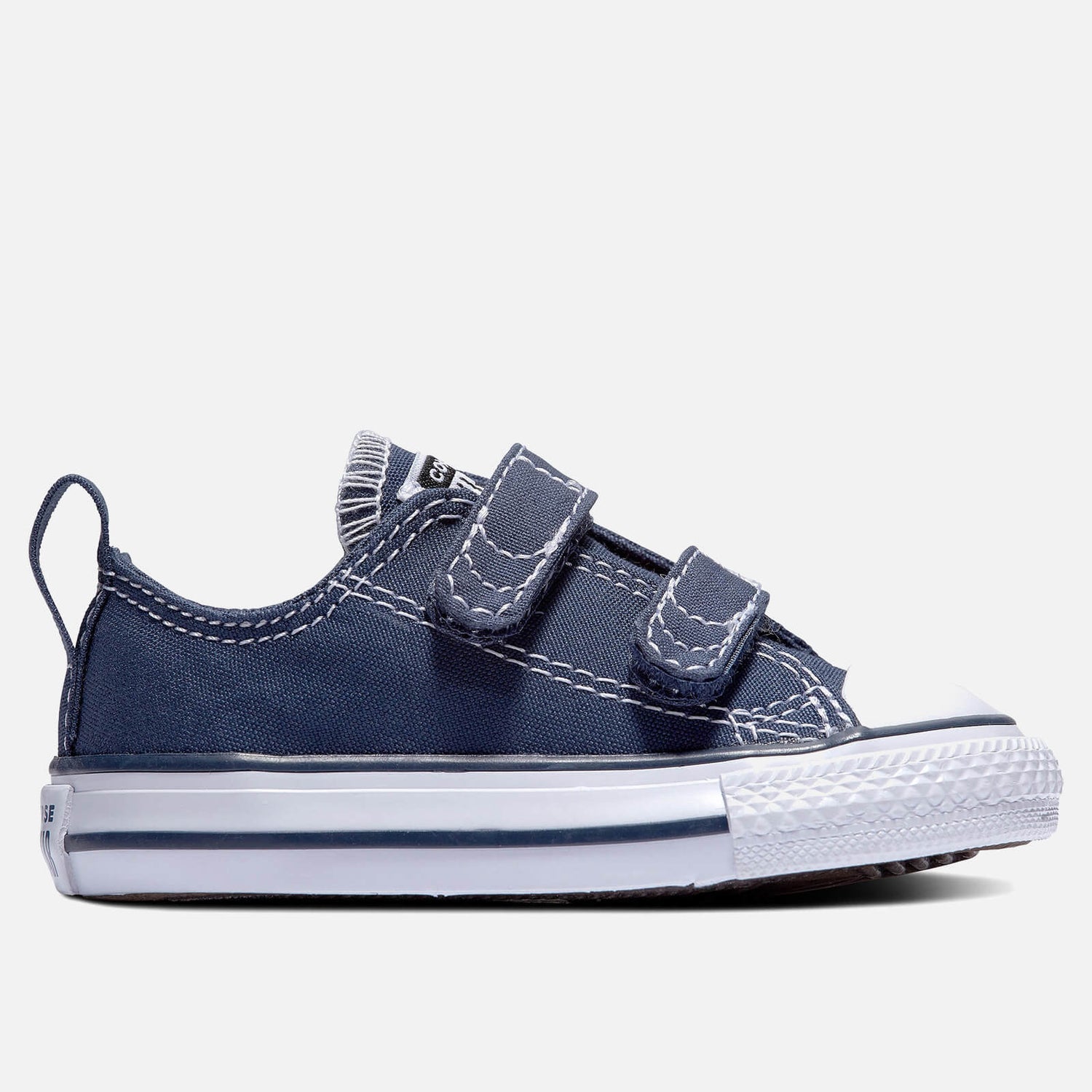 Converse Toddlers' Chuck Taylor All Star Ox Velcro Trainers - Blue - UK 4 Baby