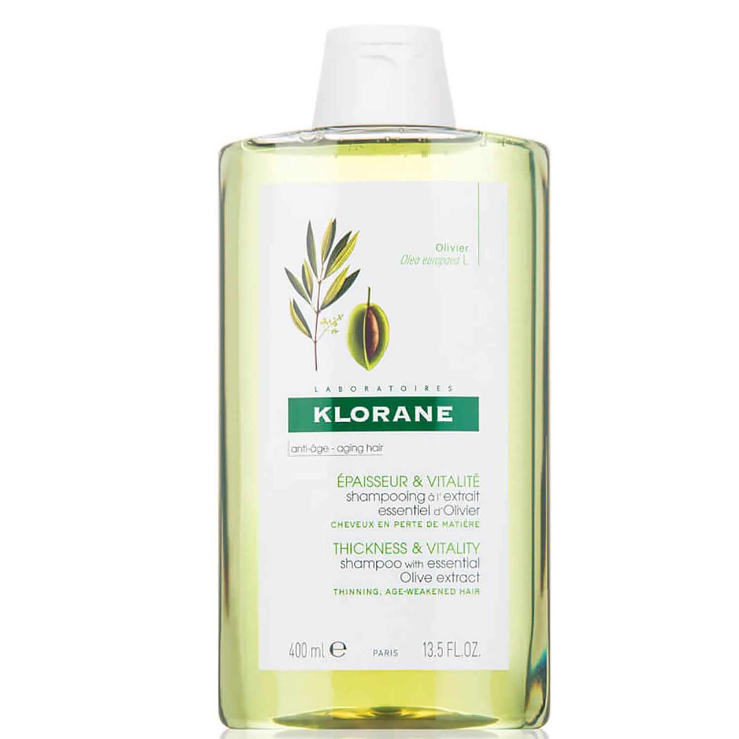 KLORANE Shampoo with Essential Olive Extract - Aging Hair (13.5 fl. oz.)