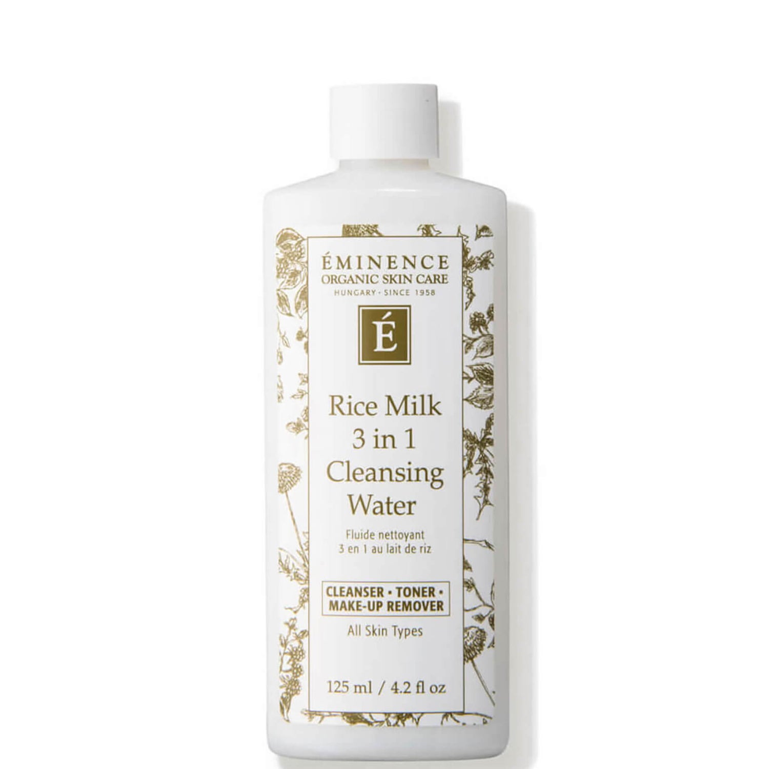 Eminence Organic Skin Care Rice Milk 3 in 1 Cleansing Water 4.2 fl. oz
