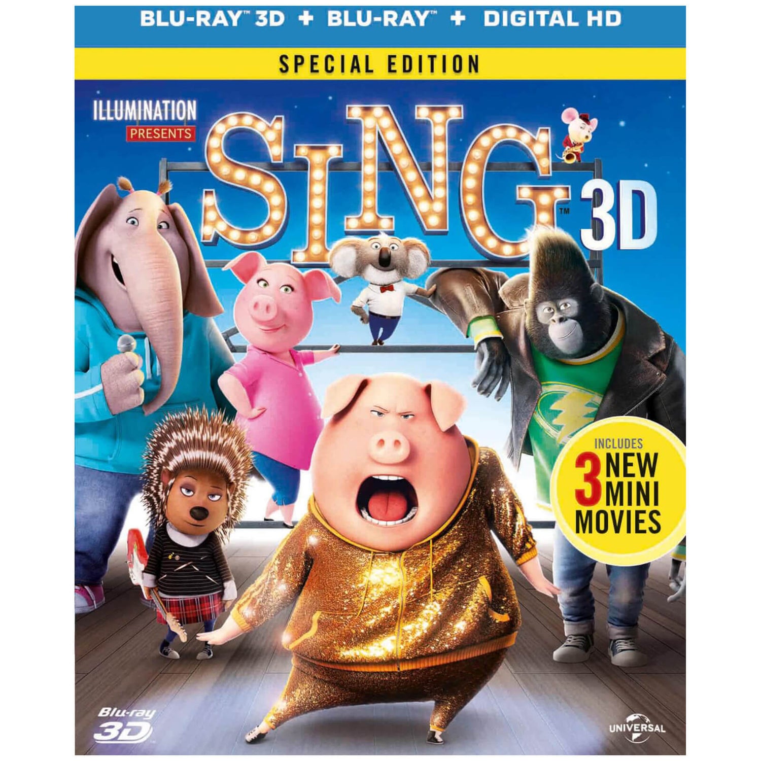 Sing 3D (inclusief DVD + 2D Versie + UV kopie)