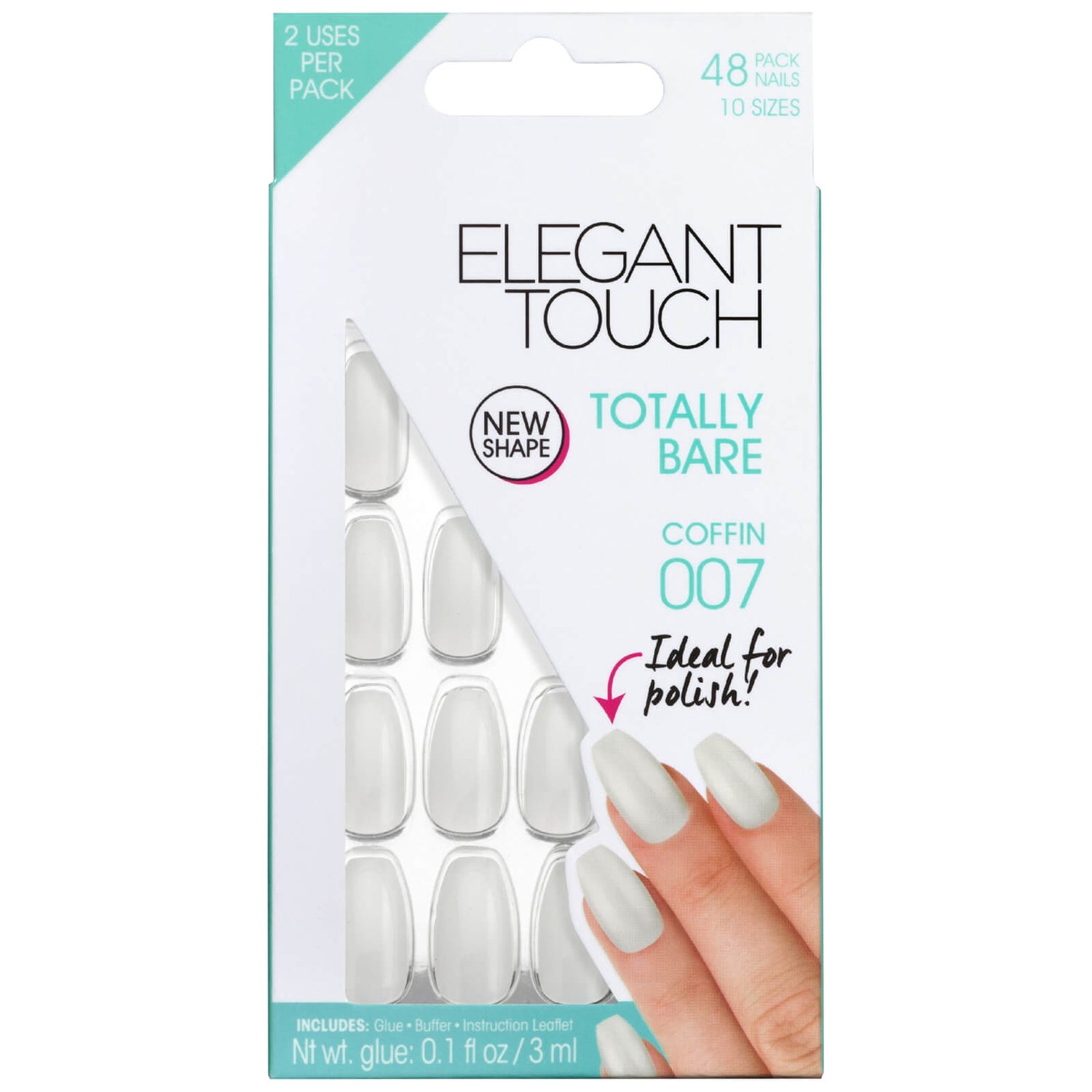Ongles Totally Bare Elegant Touch – Coffin 007