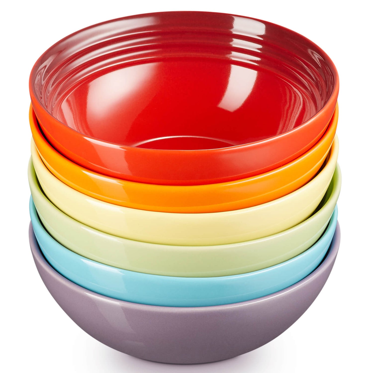 Le Creuset Stoneware Rainbow Bowls (Set of 6)