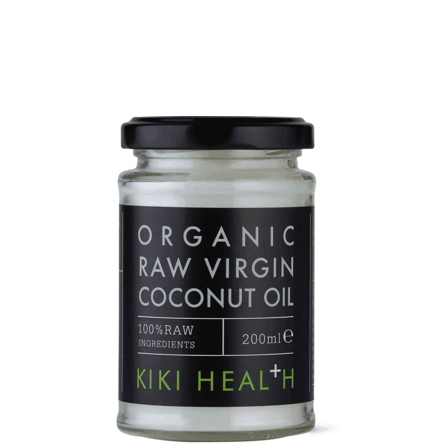 Органическое сырое нерафинированное кокосовое масло KIKI Health Organic Raw Virgin Coconut Oil 200 мл