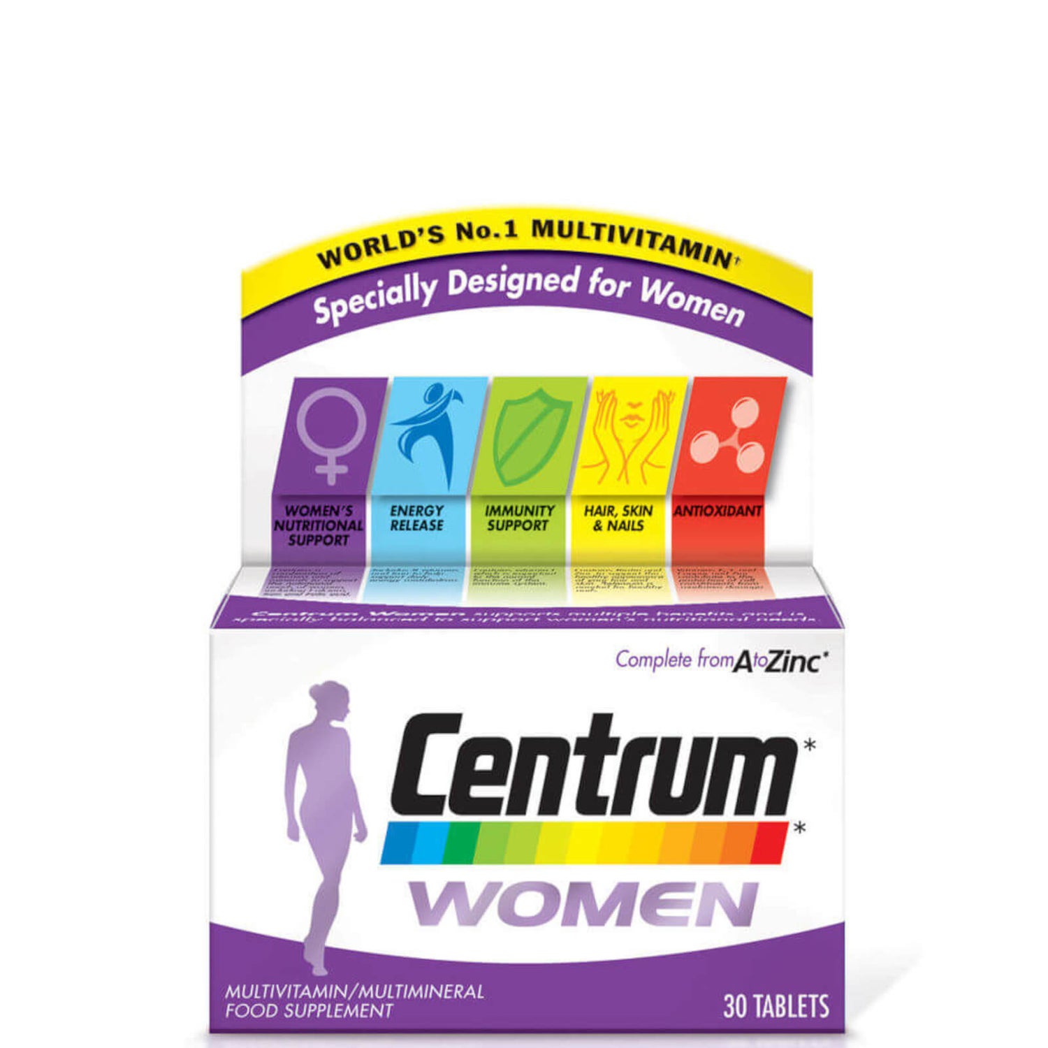Centrum Women Multivitamin Tablets – (30 tabletter)